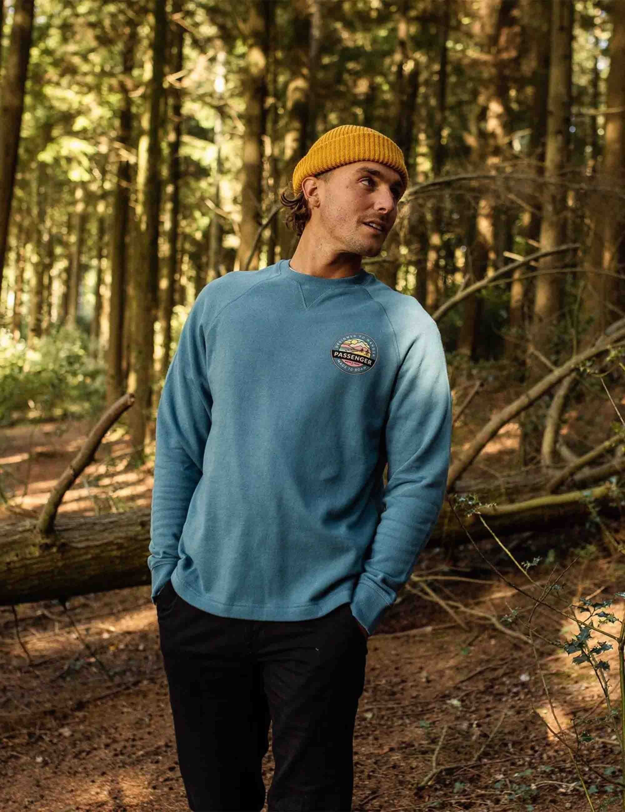 Odyssey Recycled Cotton Crew Sweat - Blue Steel - Image 5