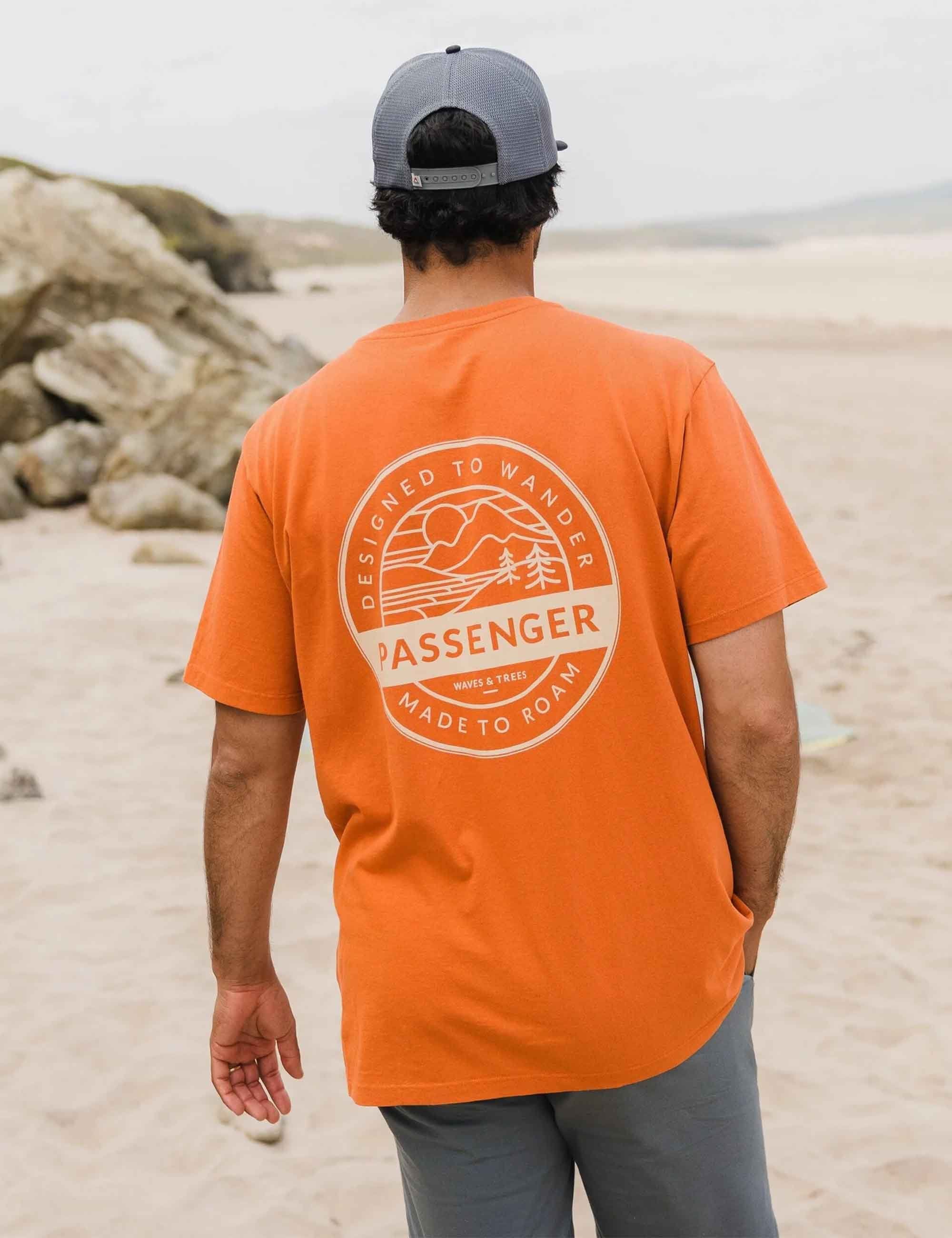 Odyssey Recycled Cotton T-Shirt - Burnt Orange - Image 2