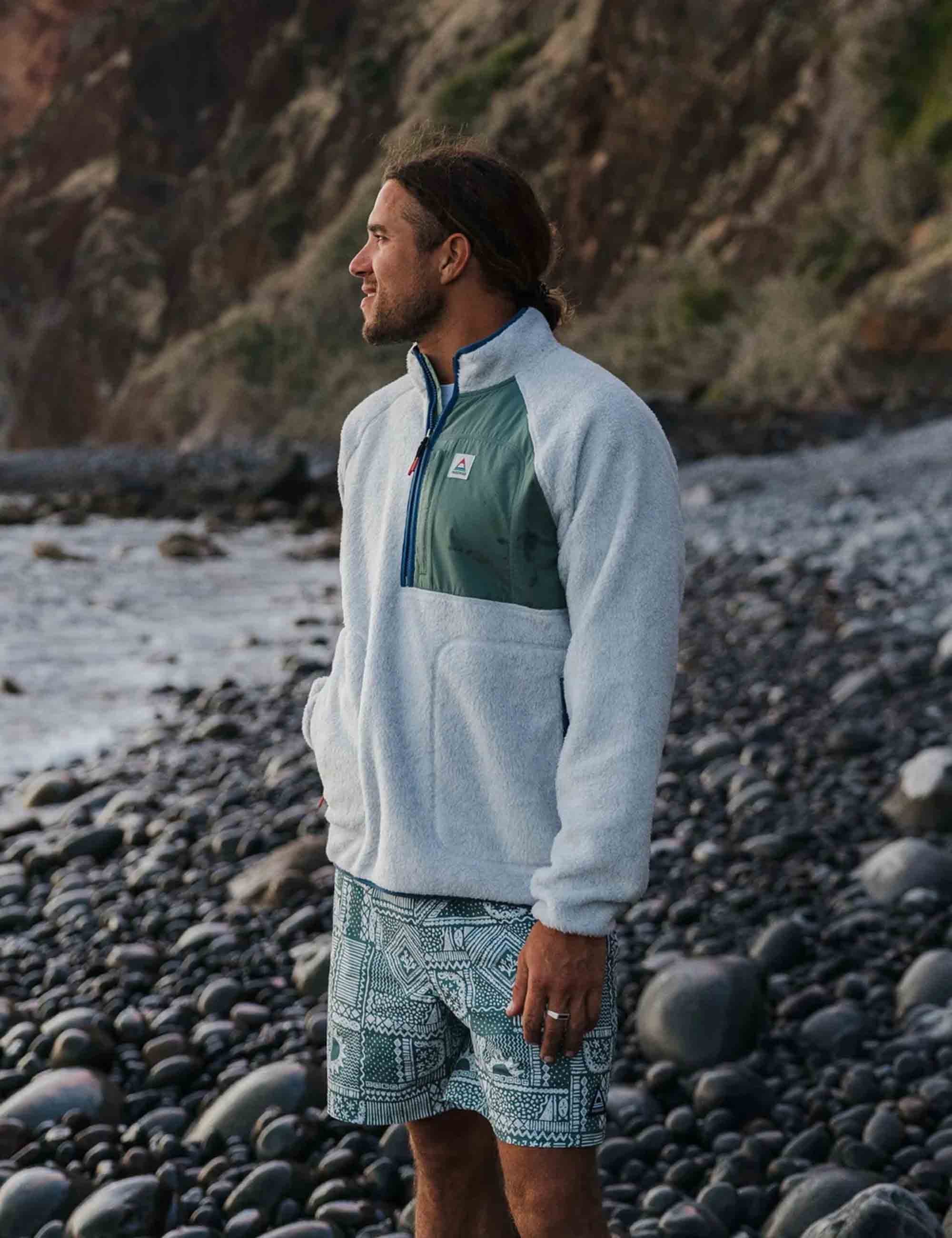 Offgrid 2.0 1/2 Zip Sherpa Fleece - Grey Marl - Image 2