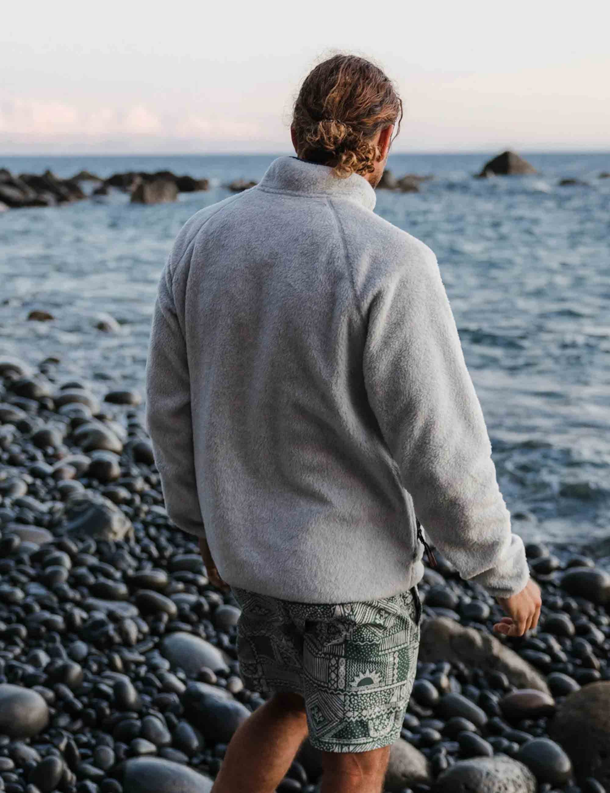 Offgrid 2.0 1/2 Zip Sherpa Fleece - Grey Marl - Image 3