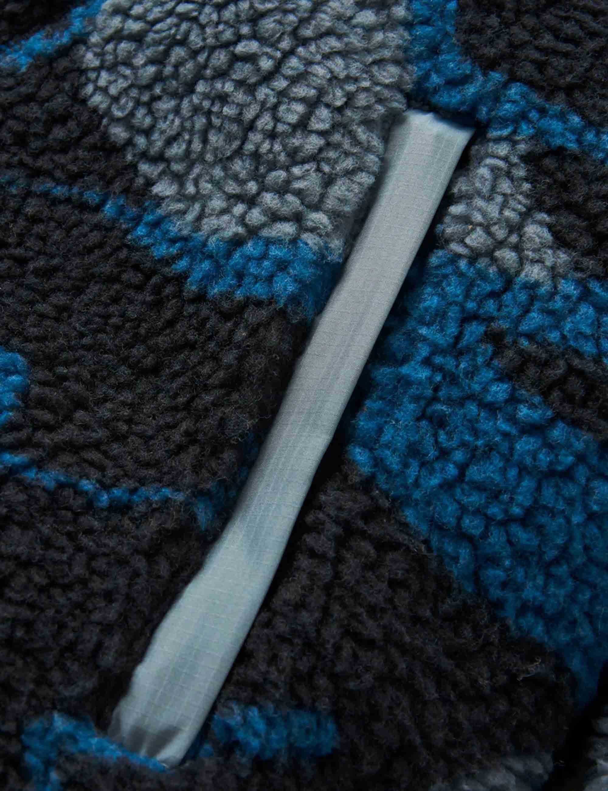 Offroad Sherpa 1/2 Zip Fleece - Abstract Trails Black - Image 4