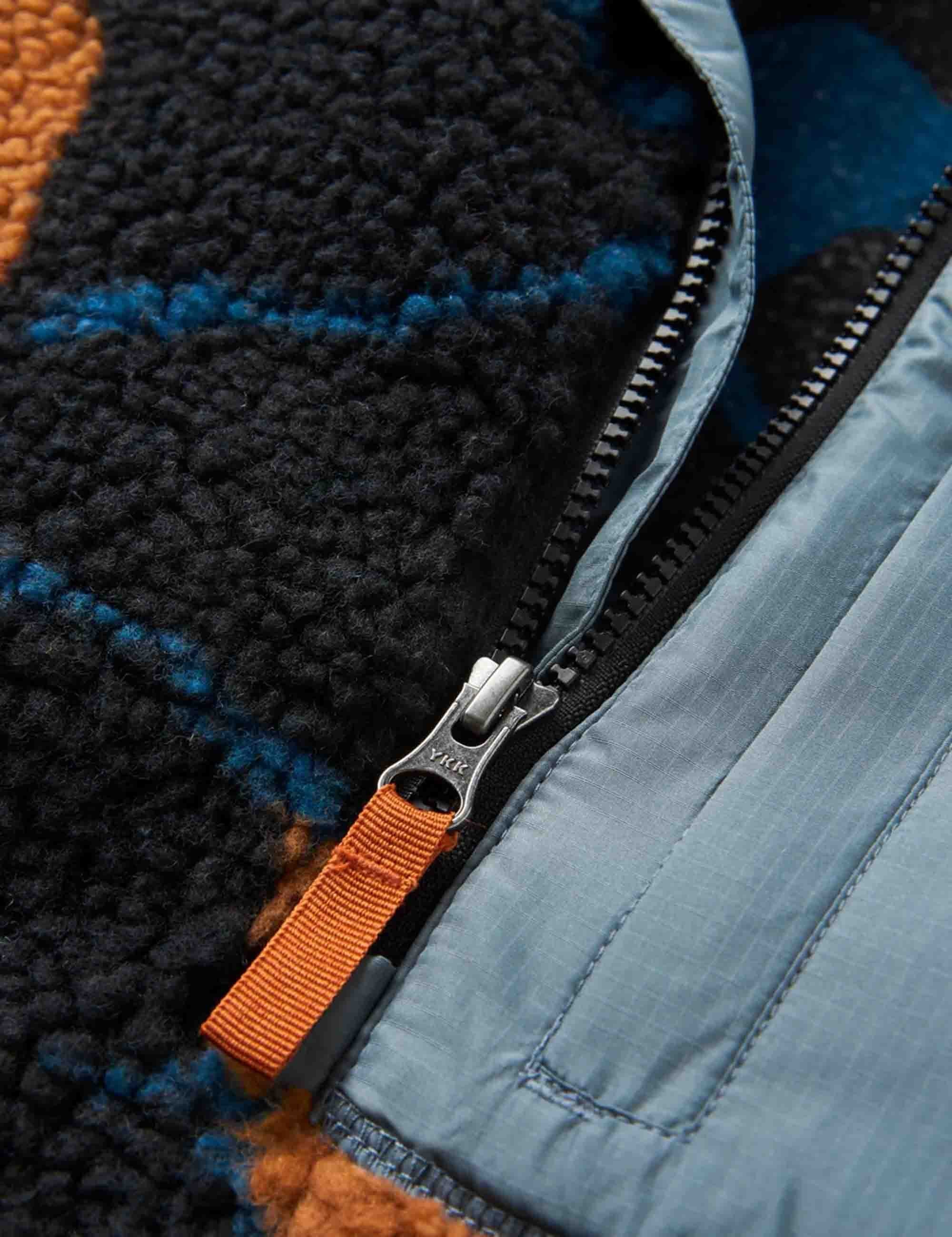 Offroad Sherpa 1/2 Zip Fleece - Abstract Trails Black - Image 5