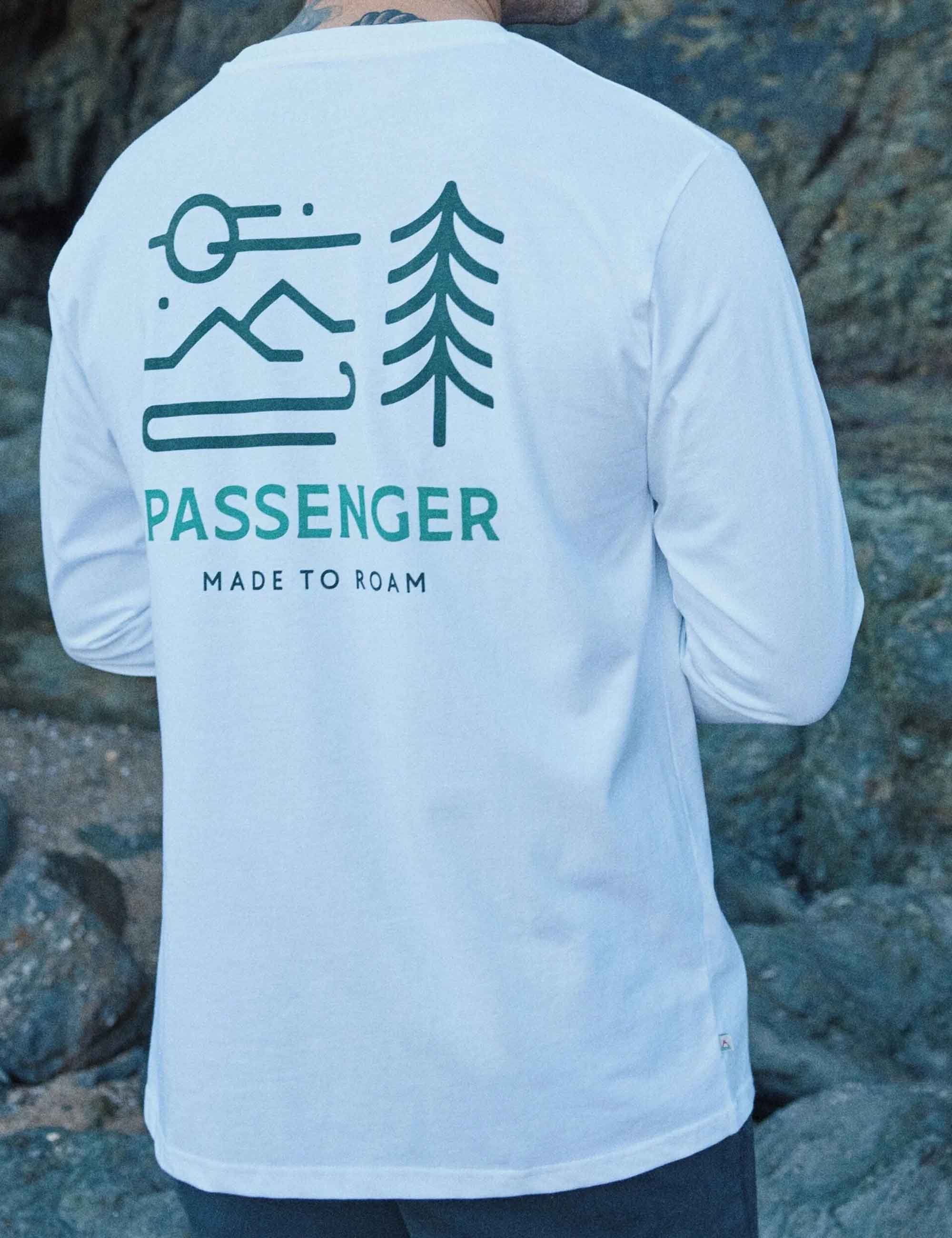 Phoenix Long Sleeve Recycled Cotton T-Shirt - White - Image 2