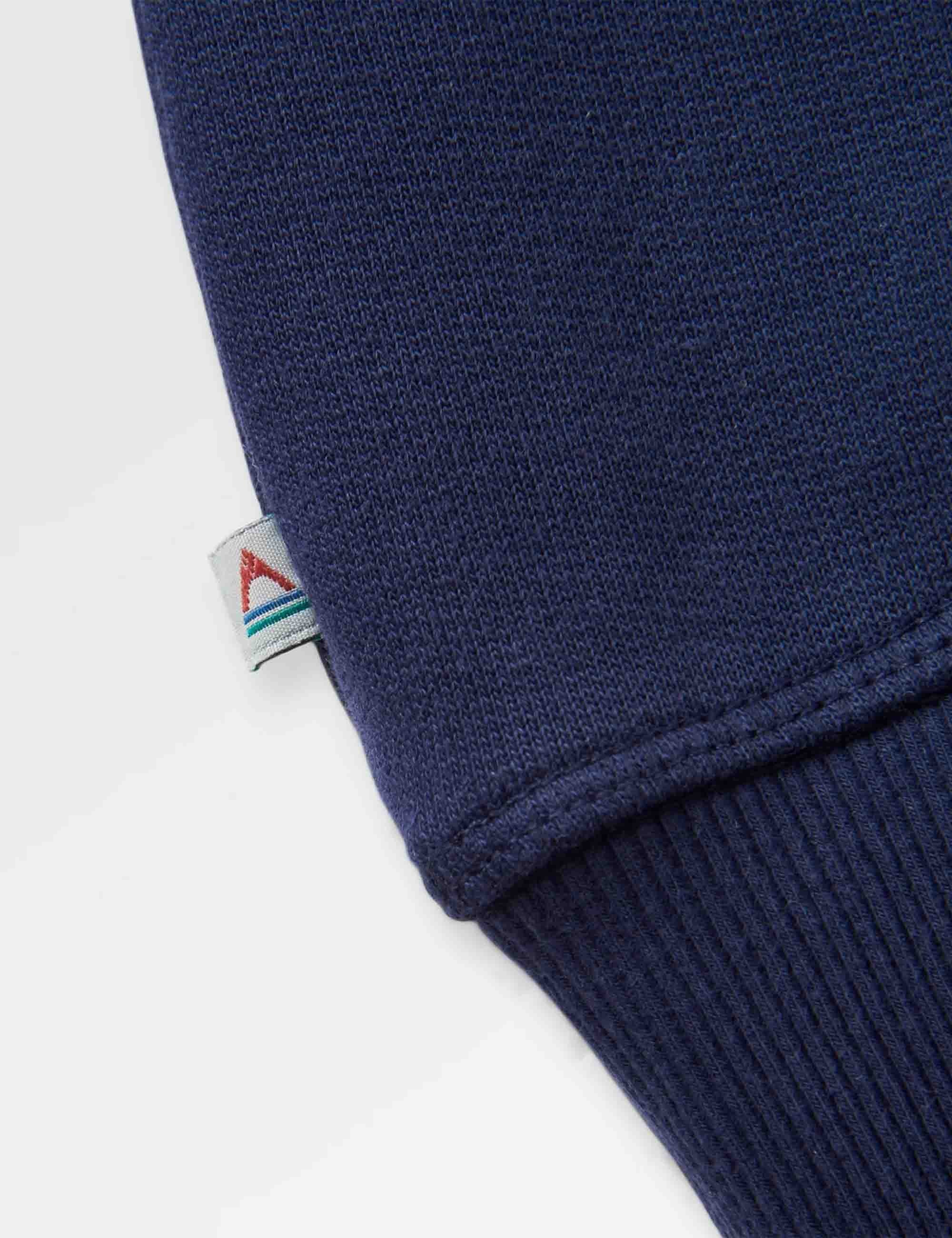 Roamer Recycled Cotton Crew Sweat - Rich Navy - Image 4