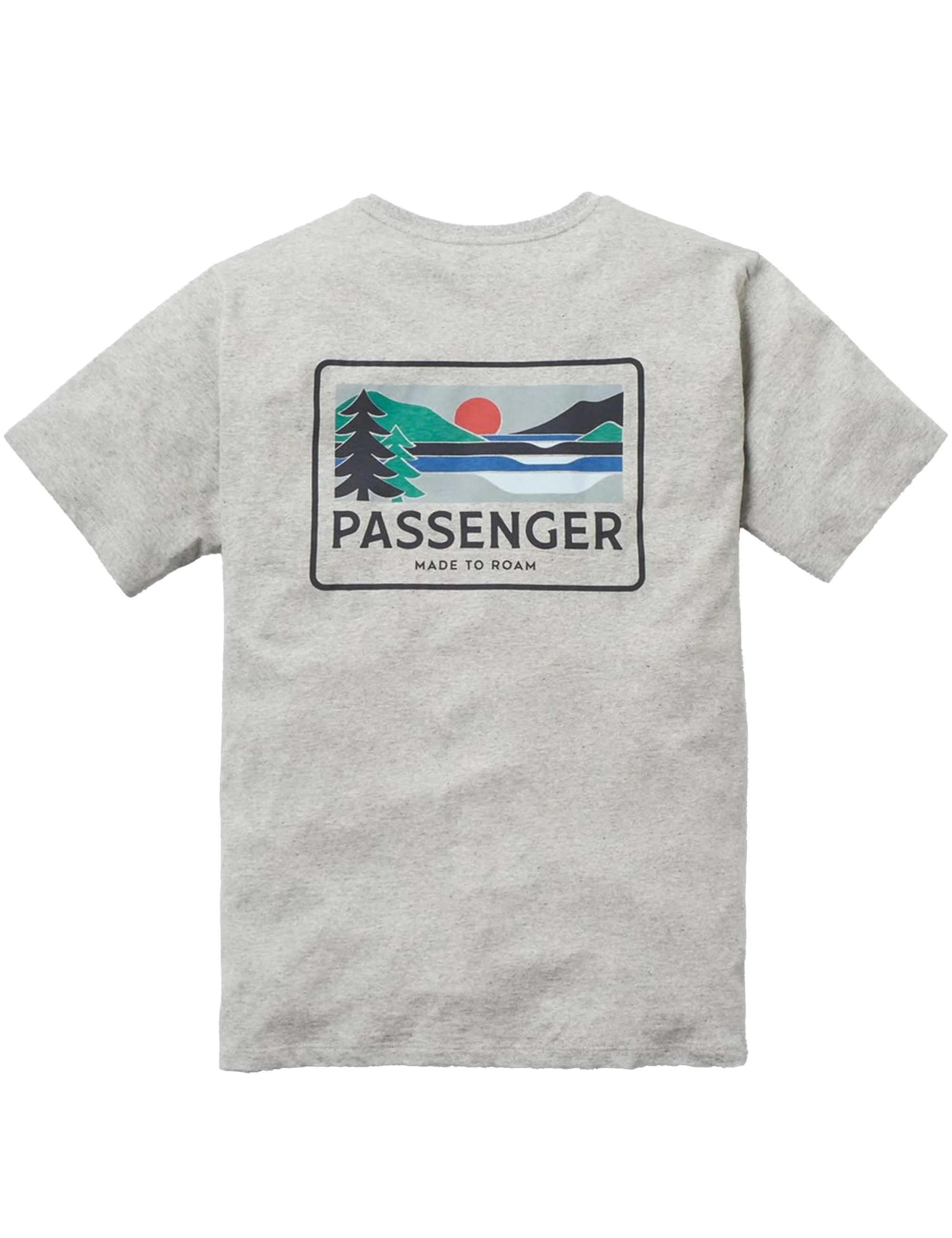Roamer Recycled Cotton T-Shirt - Grey Marl