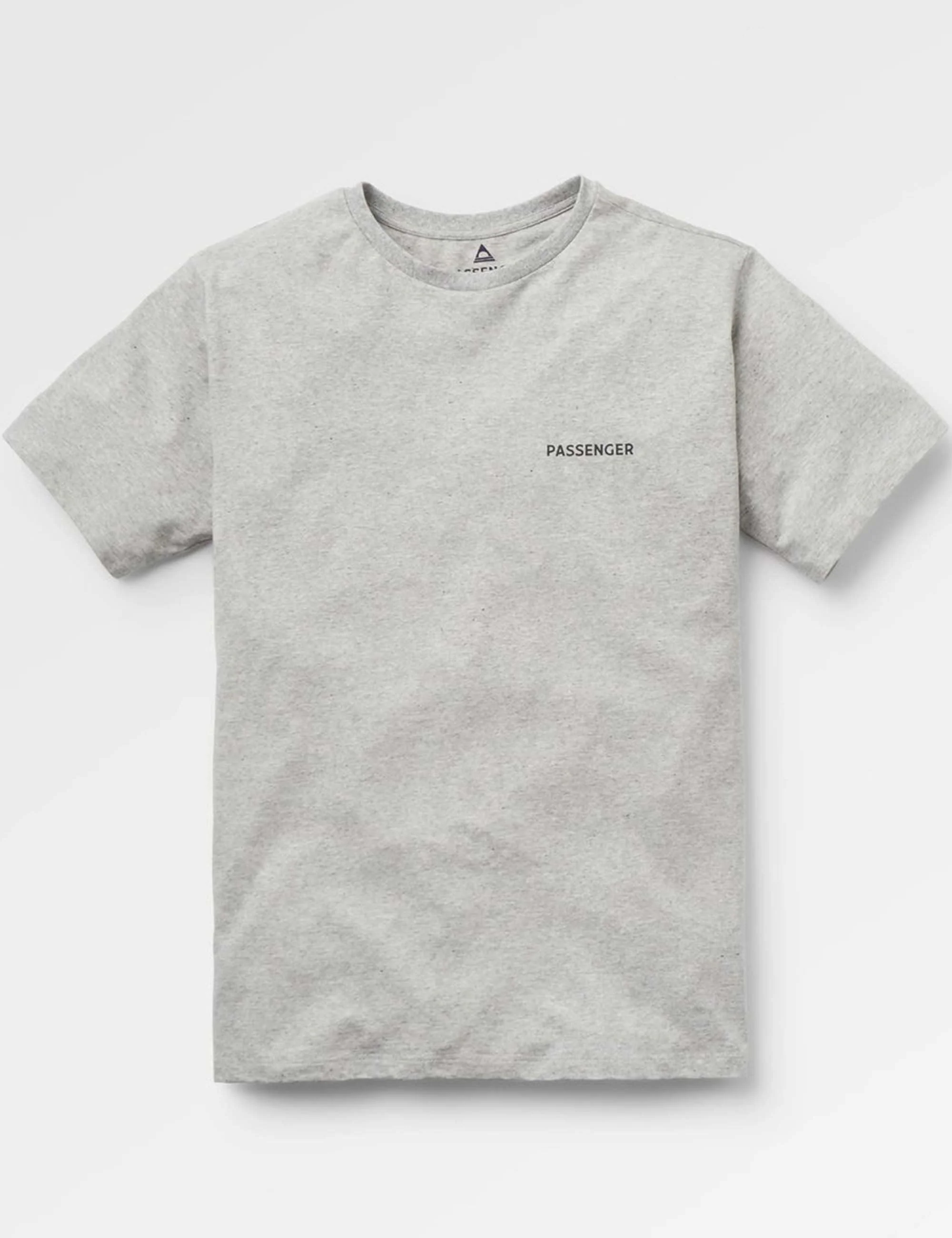 Roamer Recycled Cotton T-Shirt - Grey Marl - Image 3