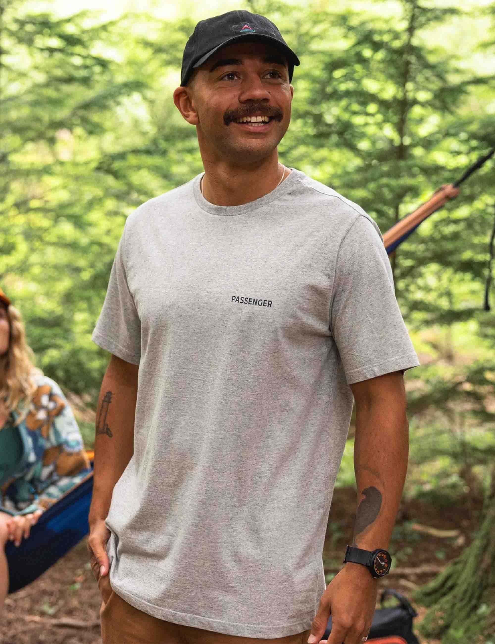 Roamer Recycled Cotton T-Shirt - Grey Marl - Image 4
