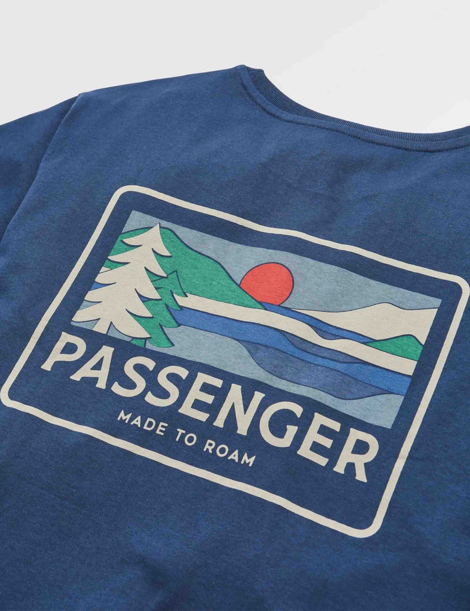Roamer Recycled Cotton T-Shirt - Rich Navy - Image 3