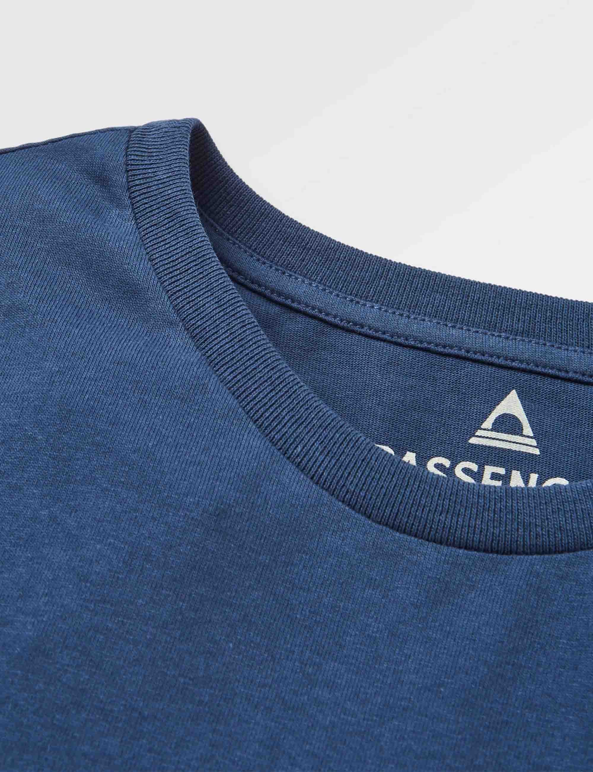 Roamer Recycled Cotton T-Shirt - Rich Navy - Image 4