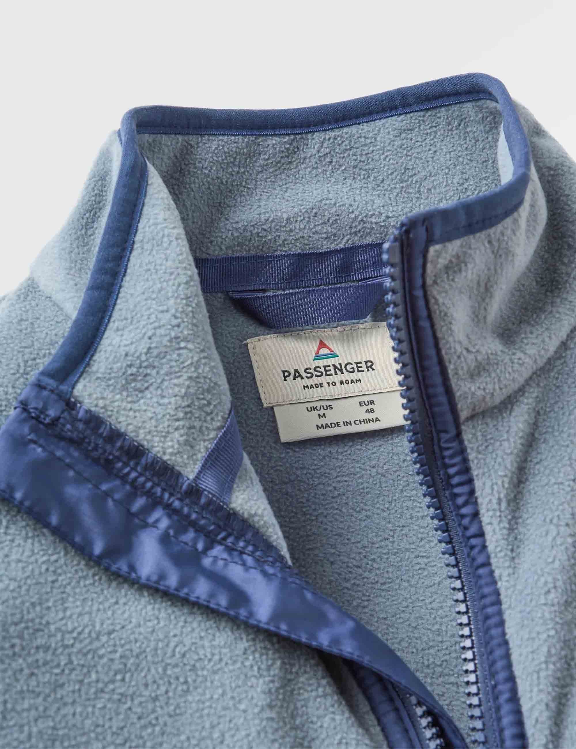 Set Off Polar 1/4 Zip Fleece - Sunset Orange/Storm Grey - Image 2