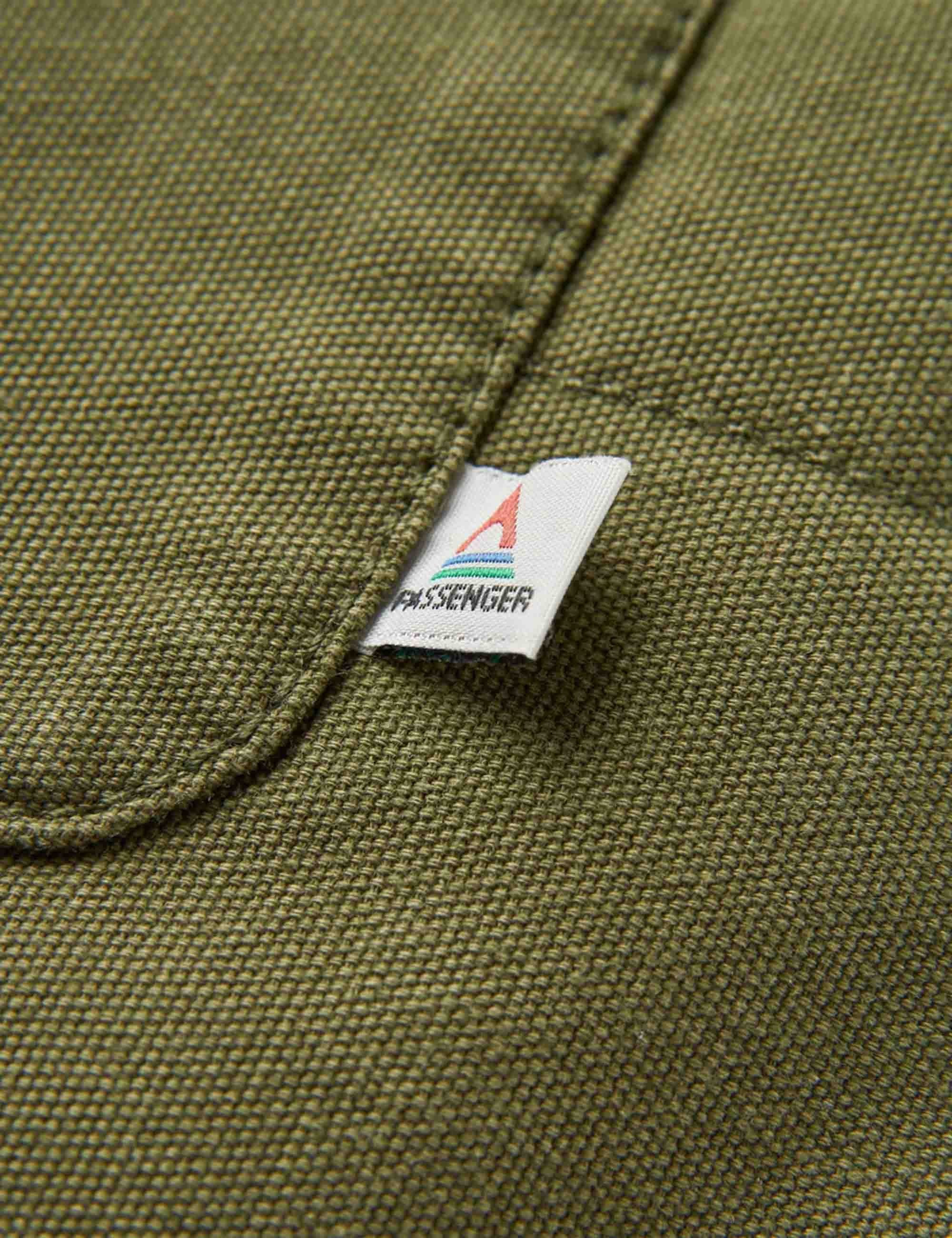 Taranaki Canvas Quilted Overshirt - Khaki - Image 3