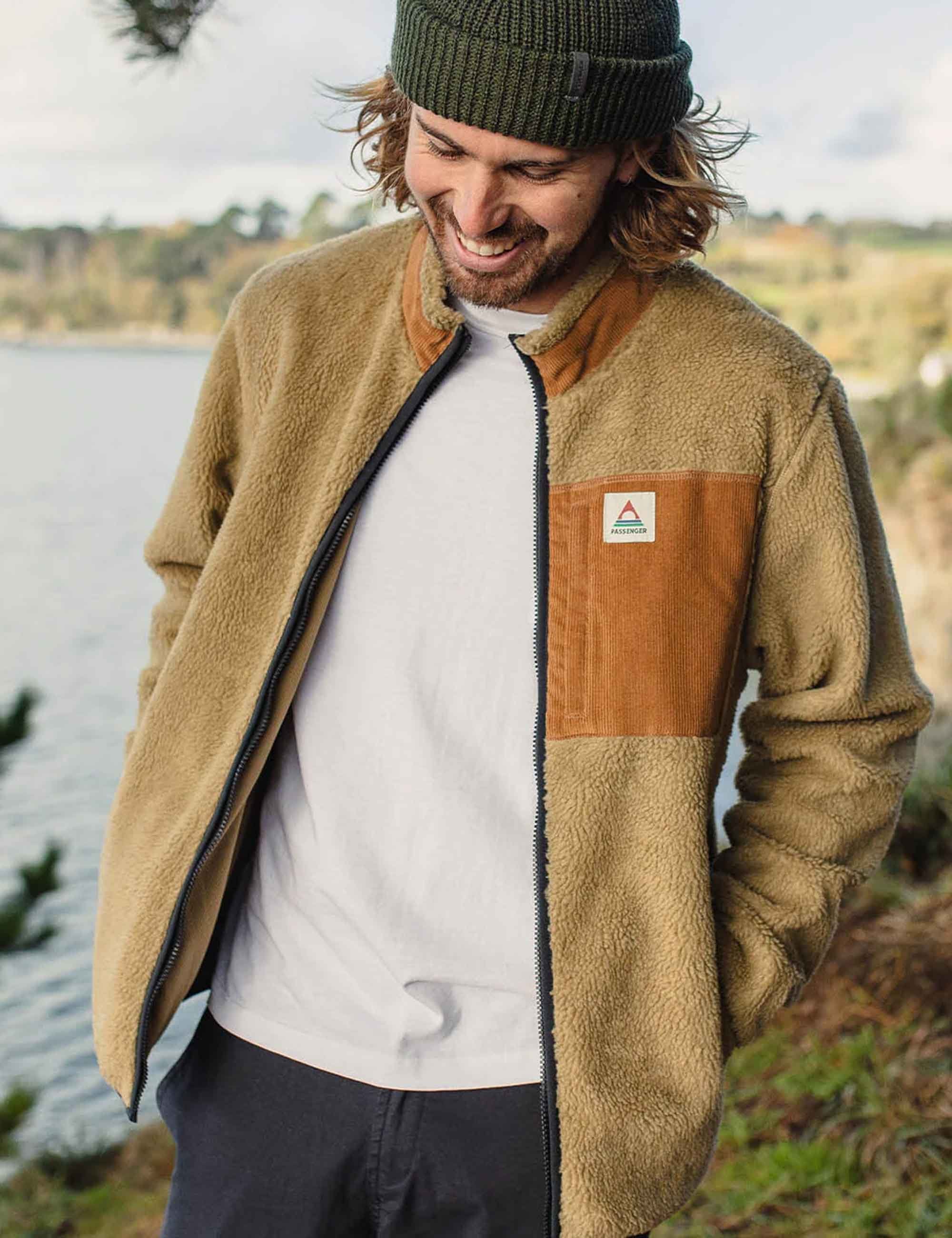 Trekker Deep-Pile Sherpa Fleece Jacket - Biscuit - Image 2