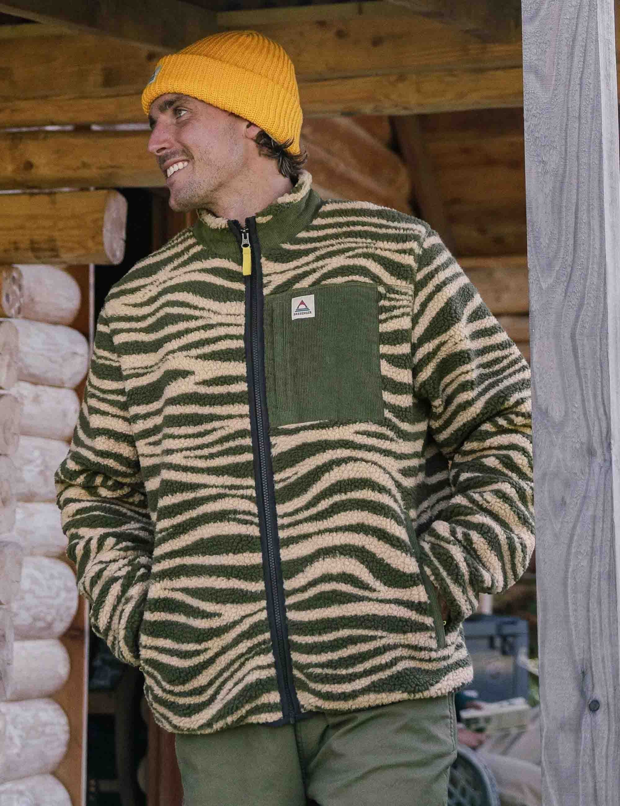 Trekker Deep-Pile Sherpa Fleece Jacket - Strata Khaki - Image 2