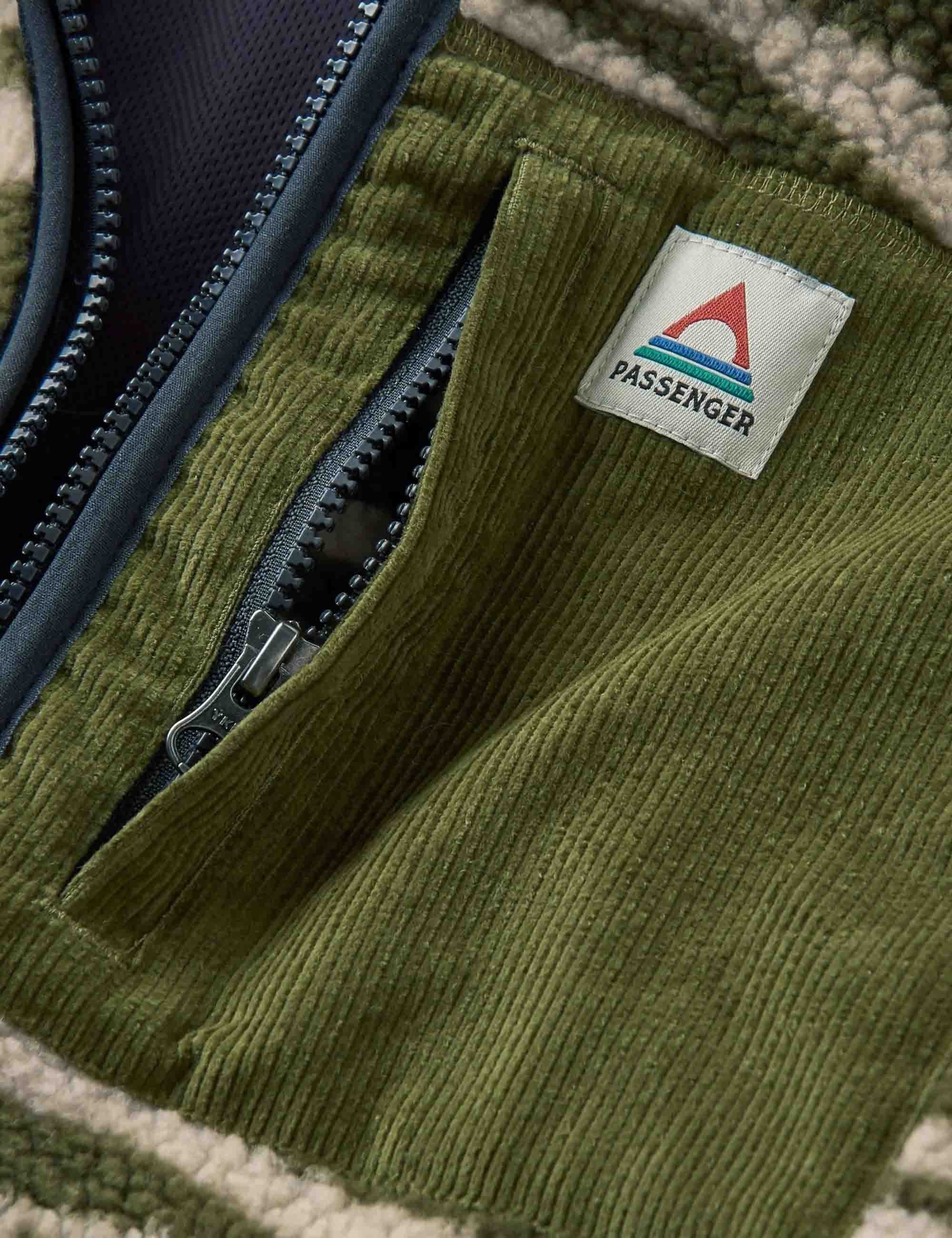 Trekker Deep-Pile Sherpa Fleece Jacket - Strata Khaki - Image 6