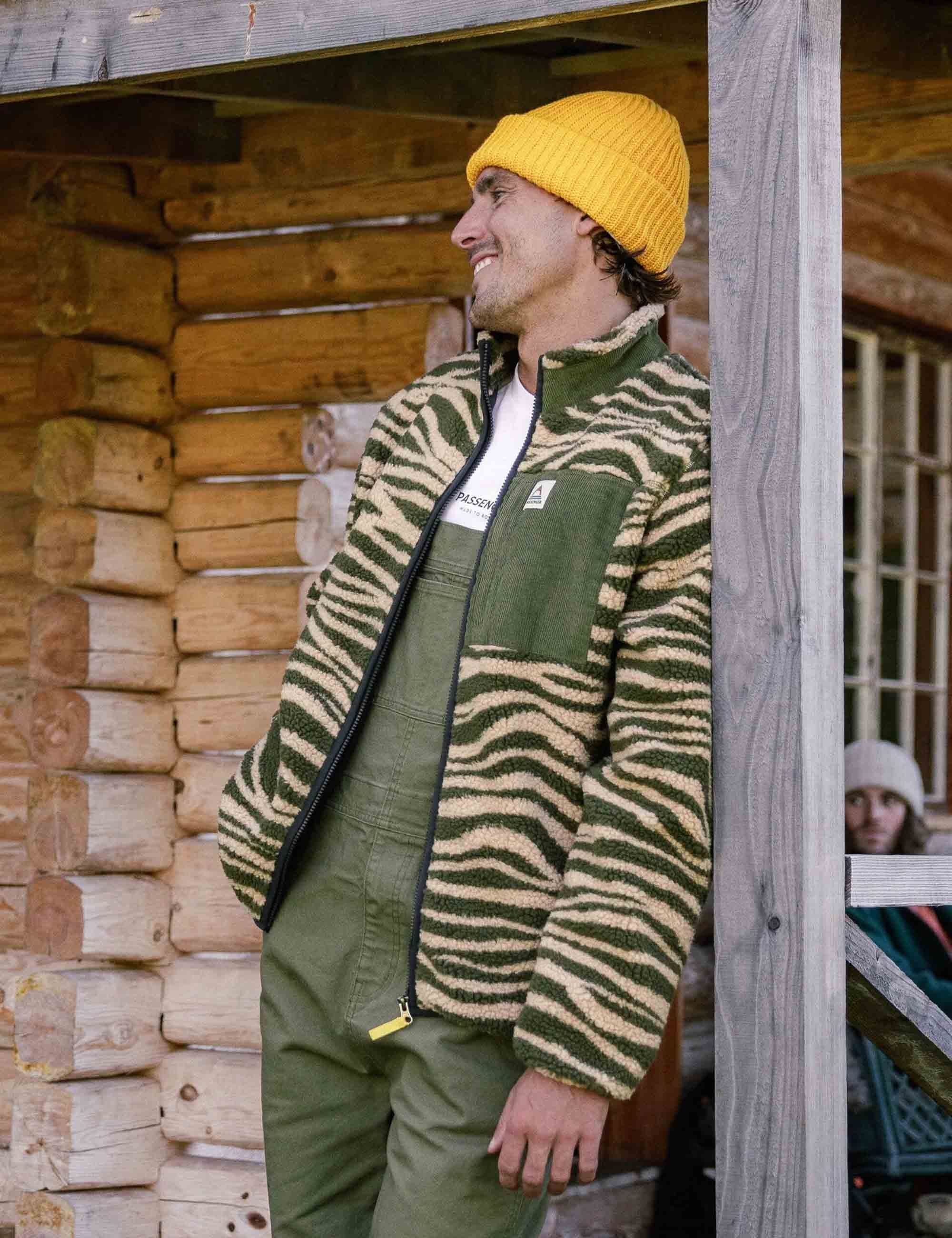 Trekker Deep-Pile Sherpa Fleece Jacket - Strata Khaki - Image 7