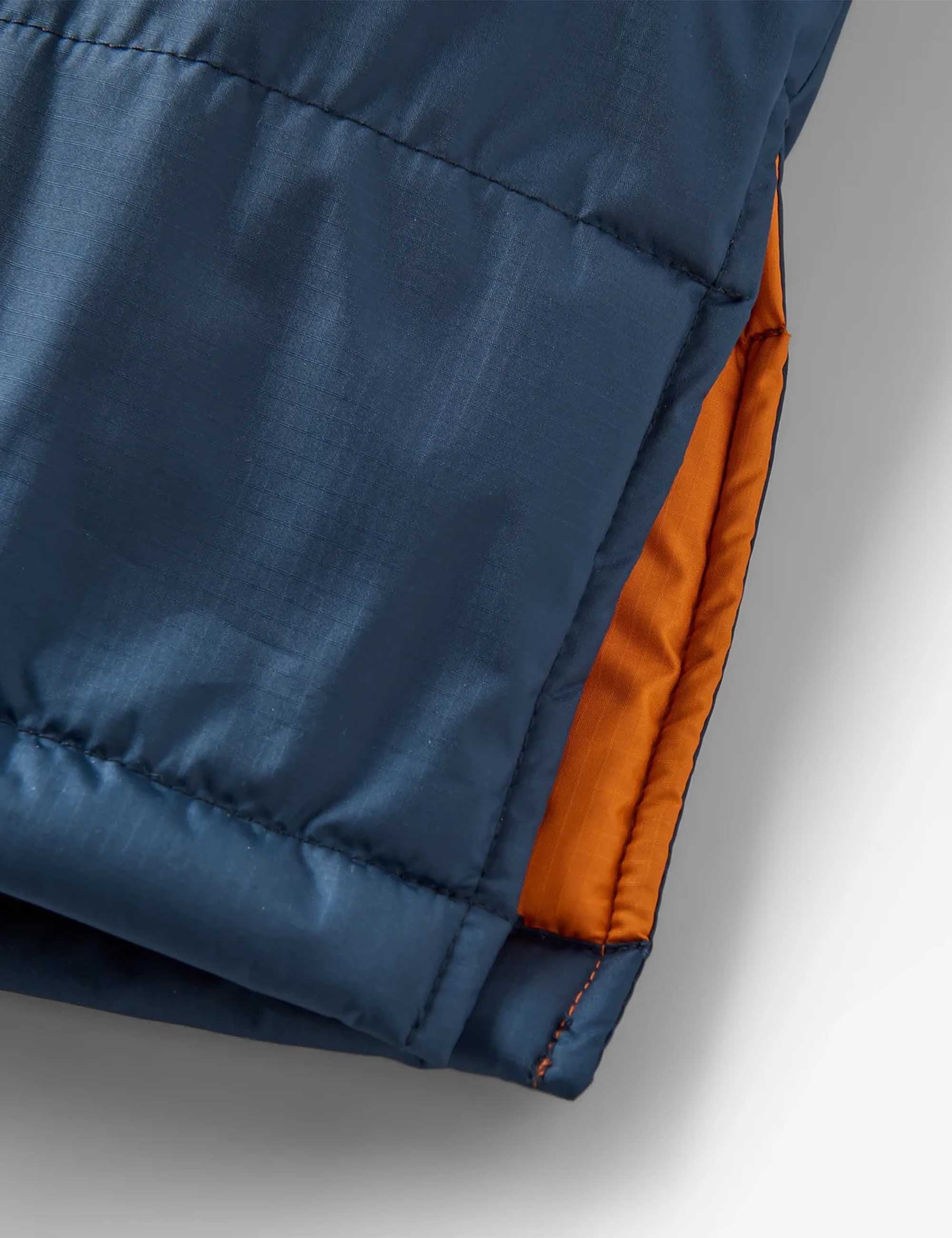 Waves Sherpa Lined Changing Robe - Sunrise Orange/Rich Navy - Image 4