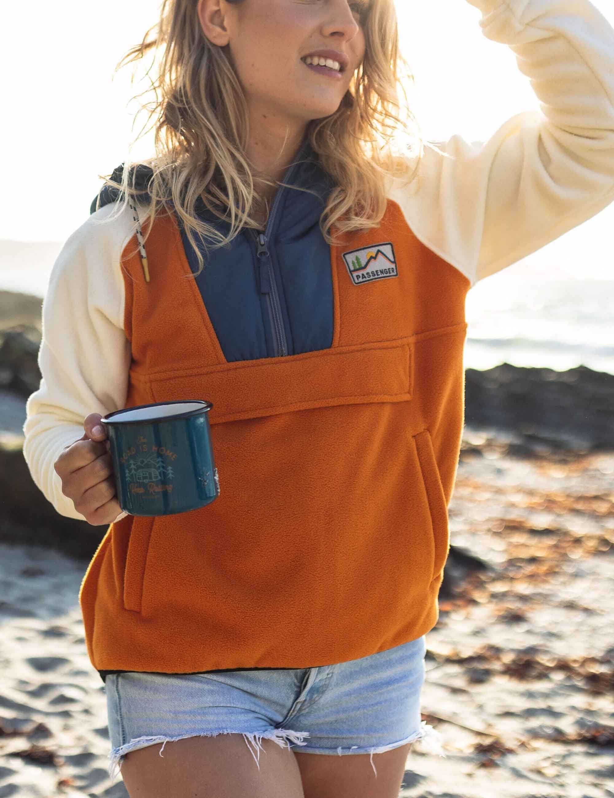 Women's Alexander Hooded Fleece - Sunrise Orange - Image 6
