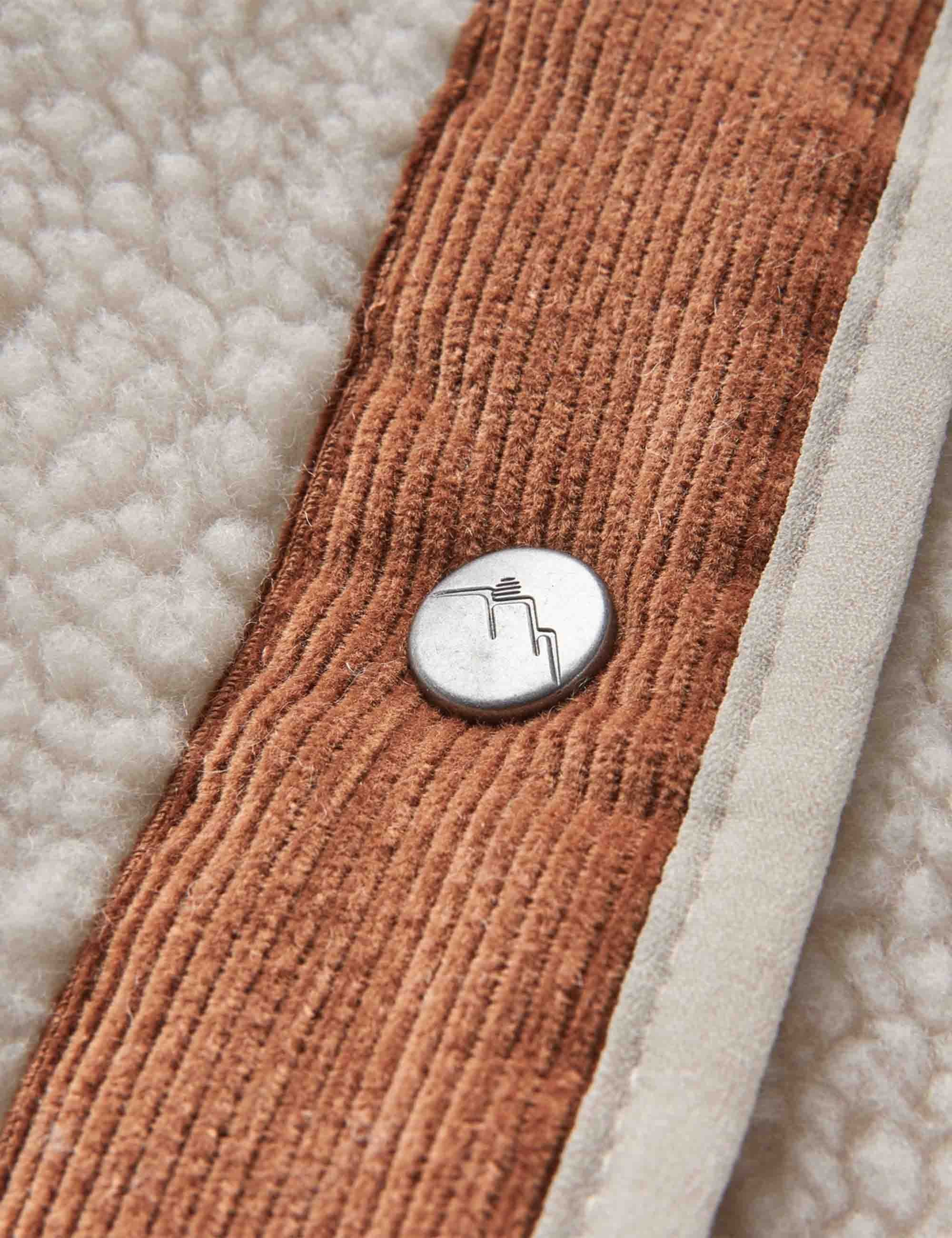 Women's Clover Lined Fleece Jacket - Warm Ivory - Image 5