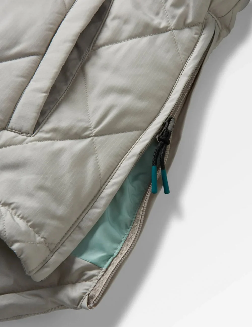 Women's Ocean 1/2 Zip Insulated Anorak - Pebble Grey - Image 5