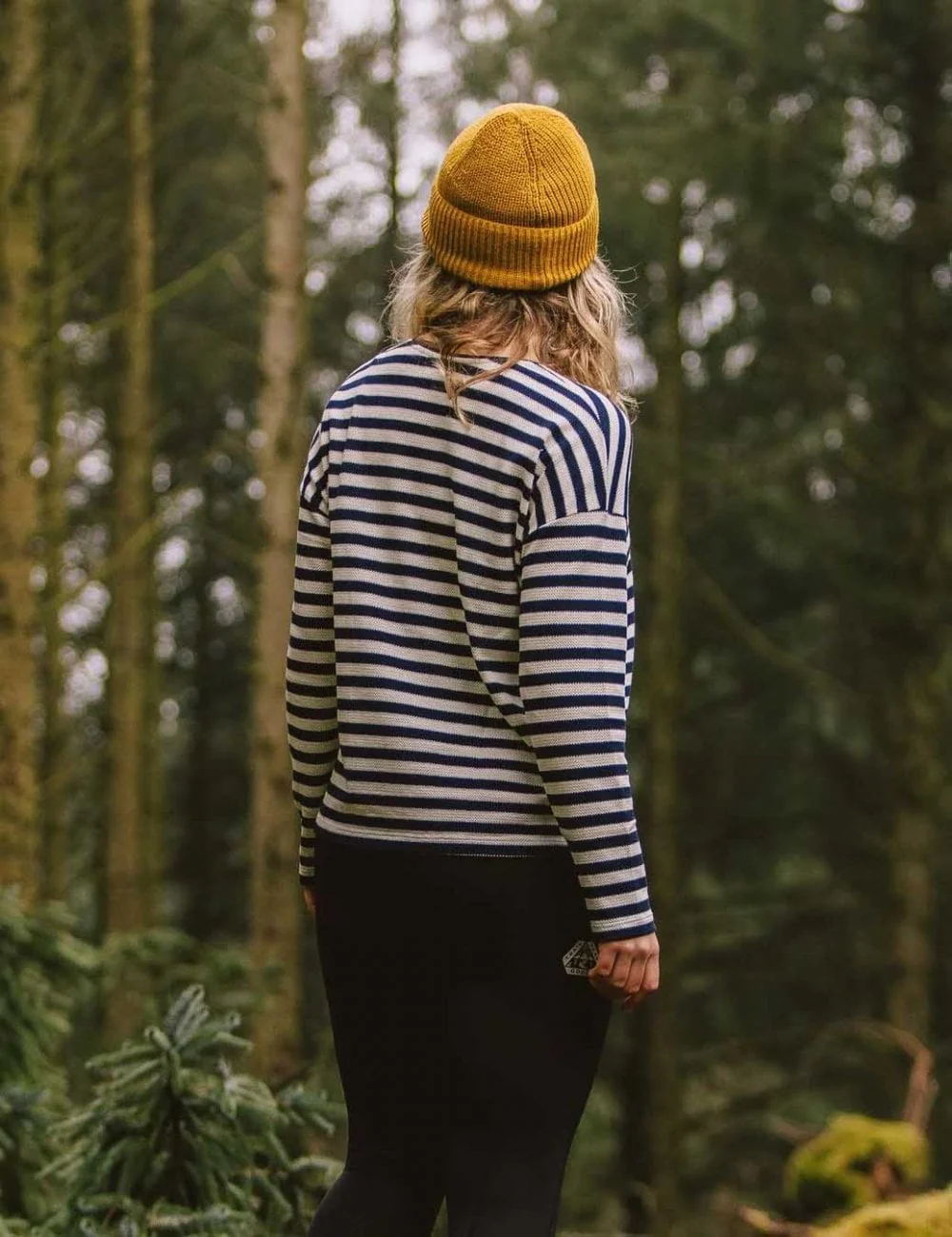 Women's Panorama Long Sleeve Stripe T-Shirt - Deep Navy - Image 3