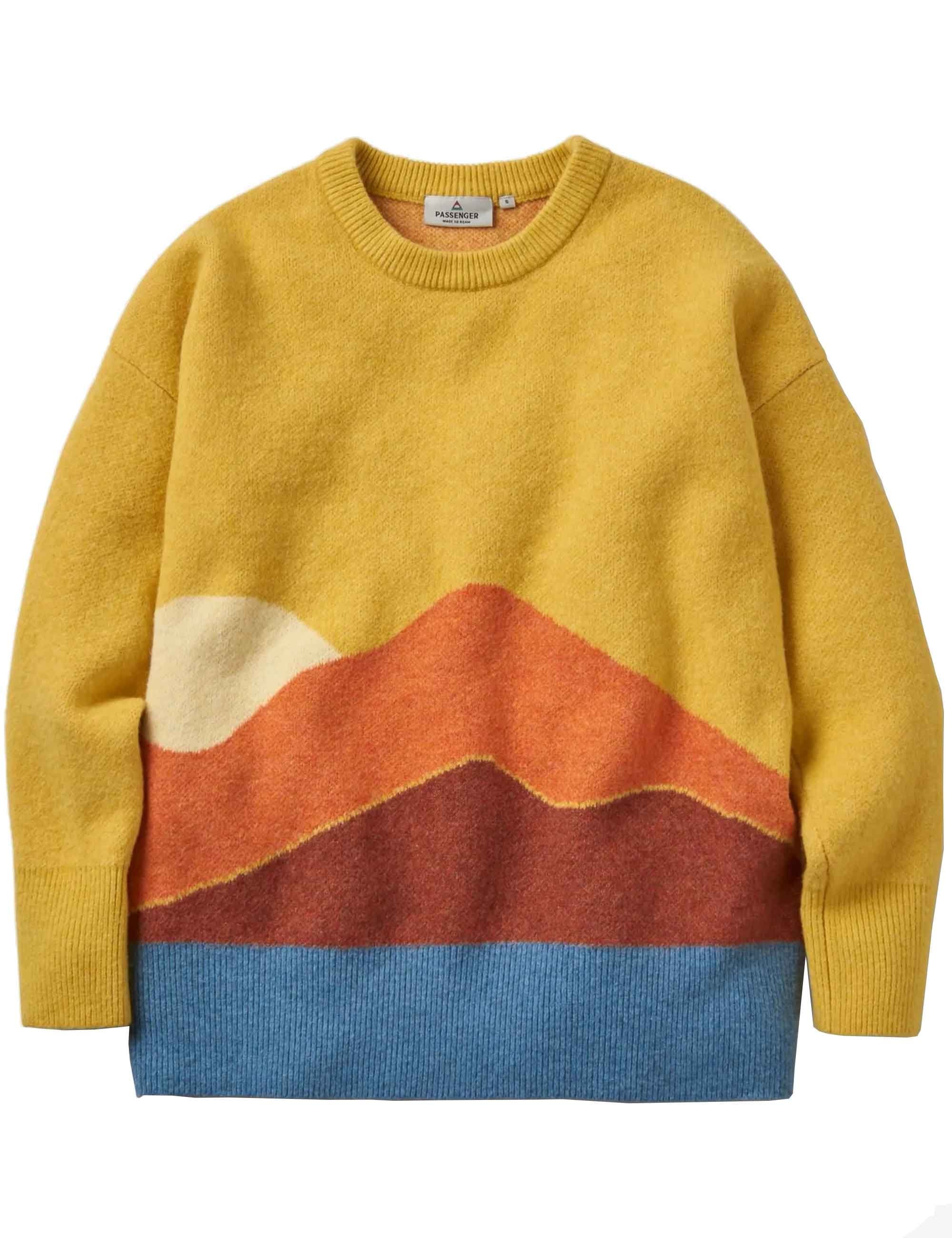 Women's Vista Knitted Jumper - Amber Gold