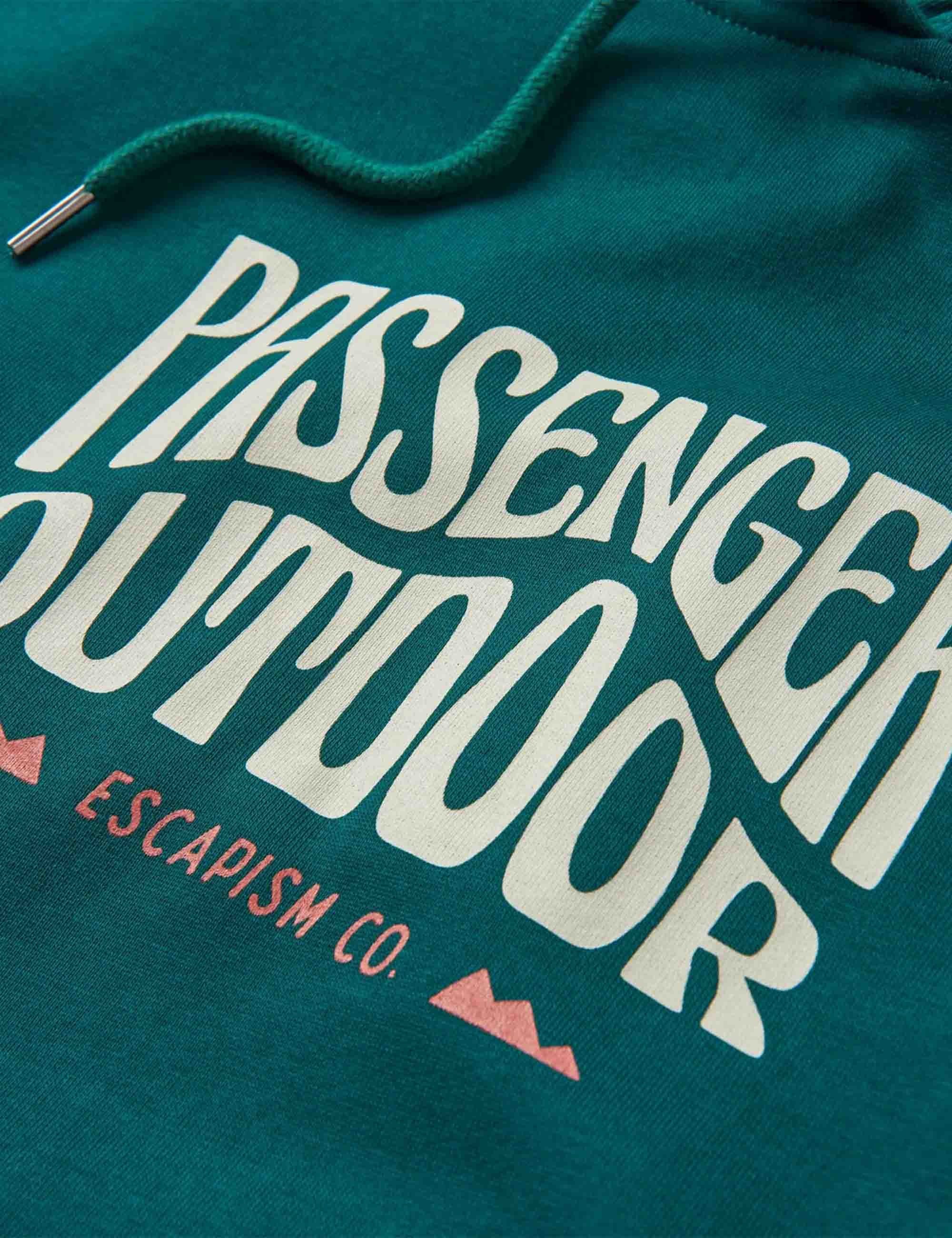Yuca Recycled Cotton Hooded Sweat - Rain Forest - Image 4