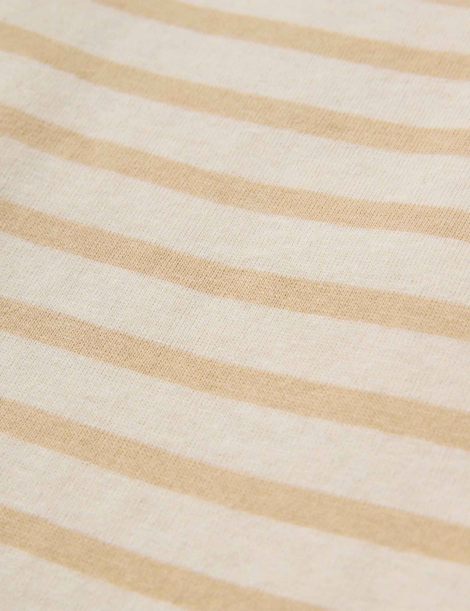 Zen Relaxed Stripe T-Shirt - Stone Stripe - Image 6