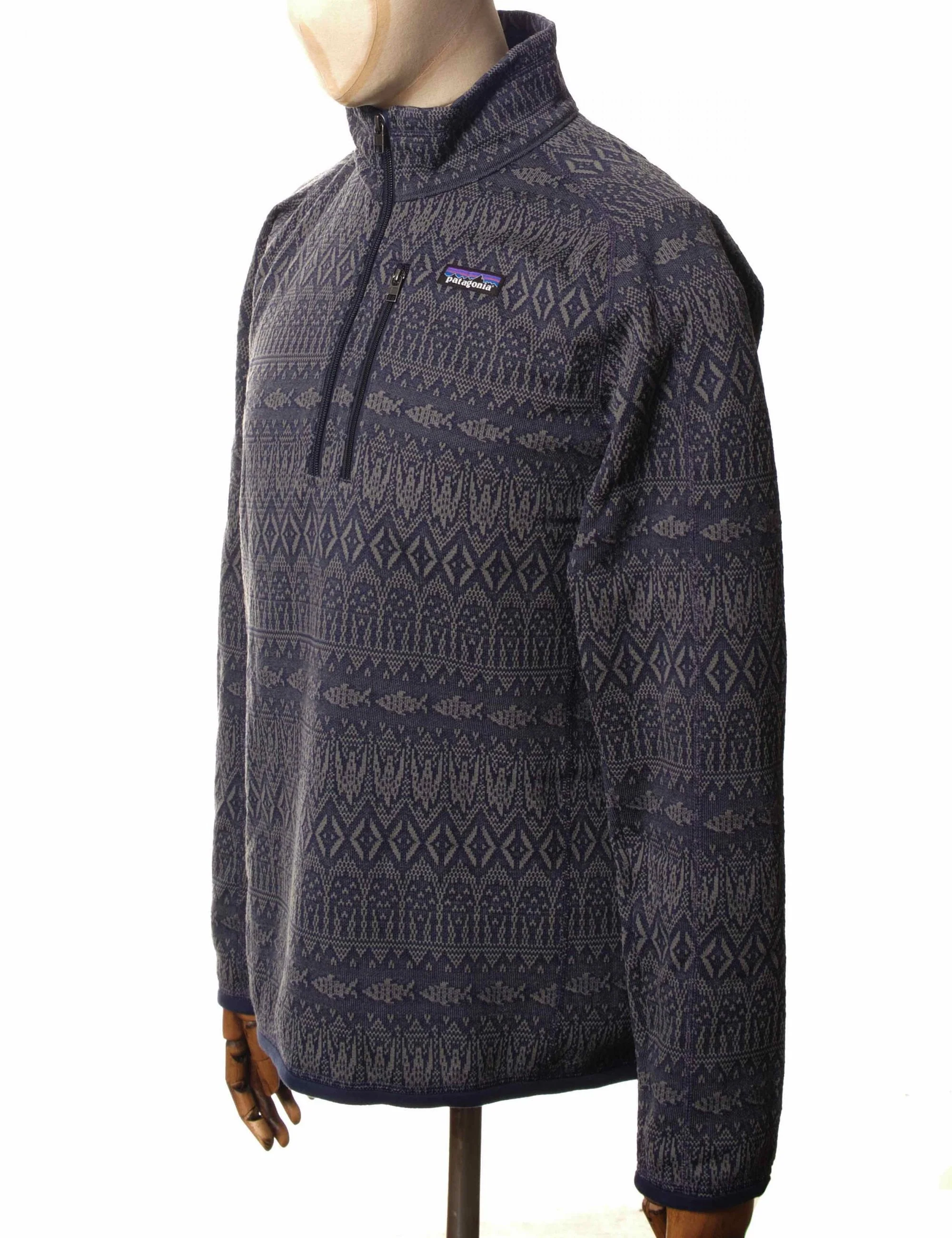 Better Sweater 1/4-Zip Fleece - Falconer Legend: New Navy - Image 4