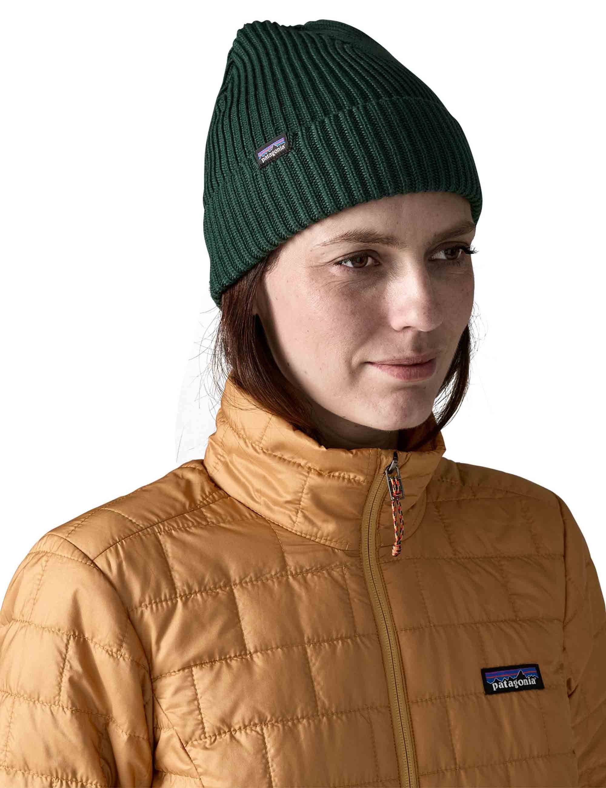 Fisherman's Rolled Beanie Hat - Cascade Green - Image 2