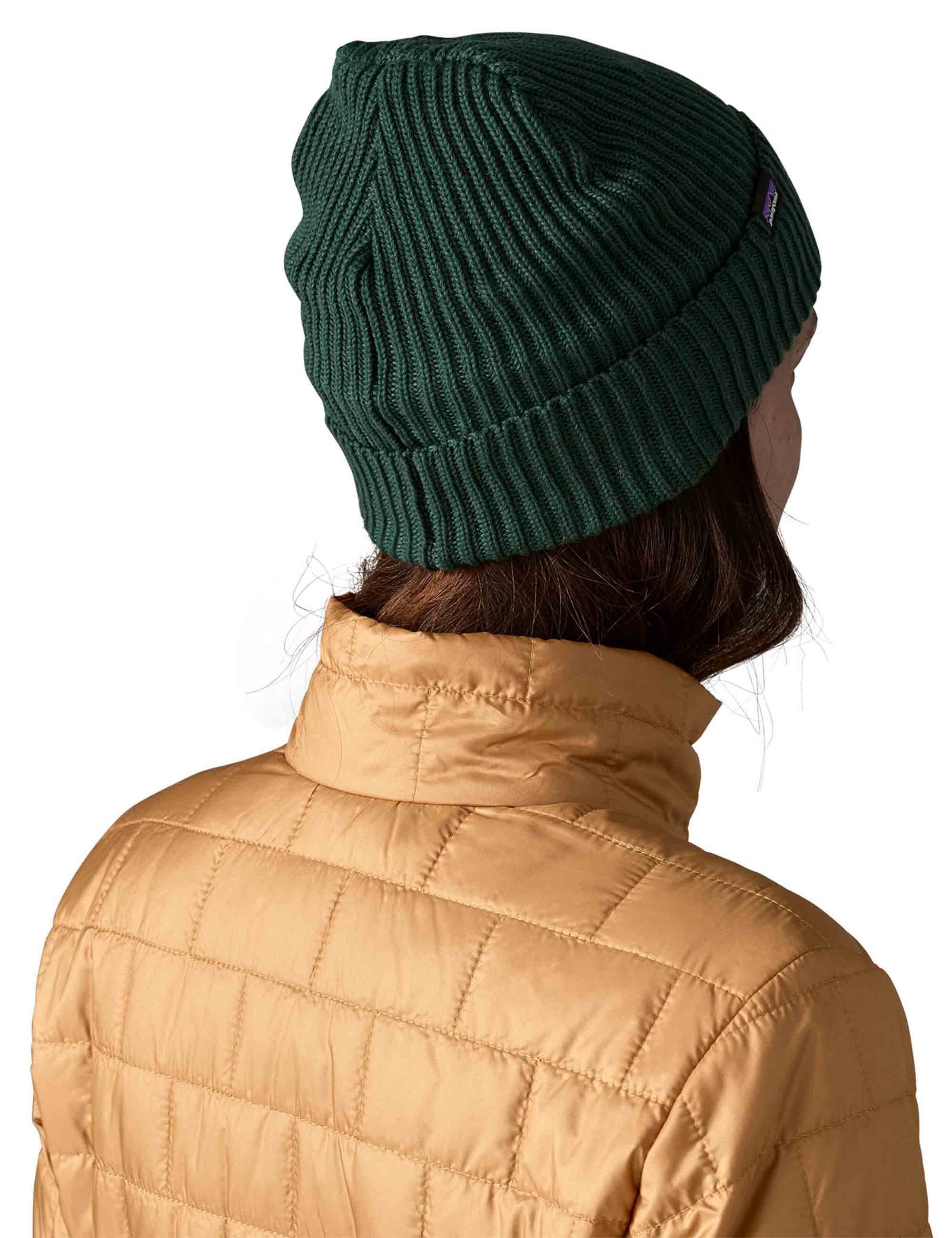 Fisherman's Rolled Beanie Hat - Cascade Green - Image 3