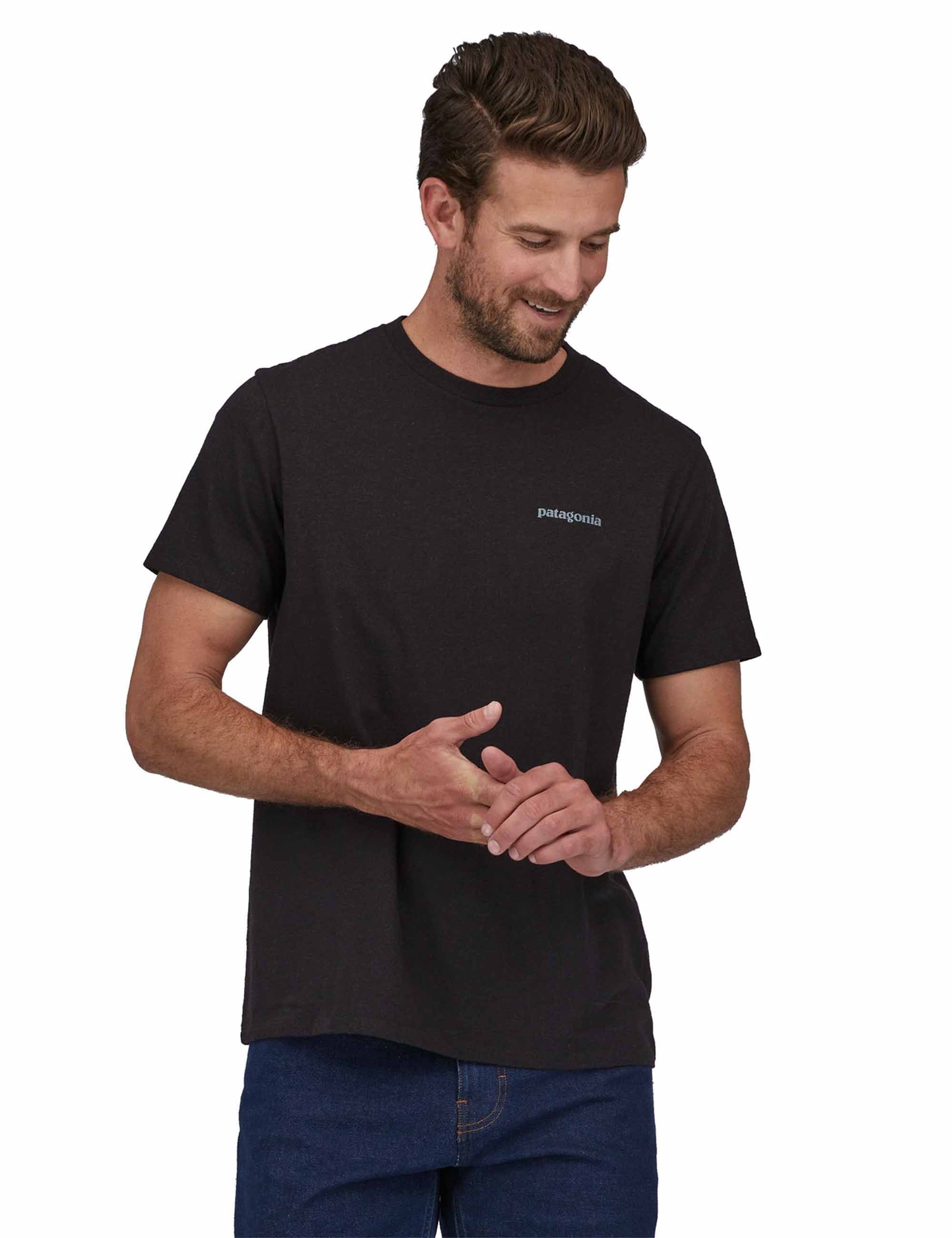 Fitz Roy Icon Responsibli T-Shirt - Ink Black - Image 2