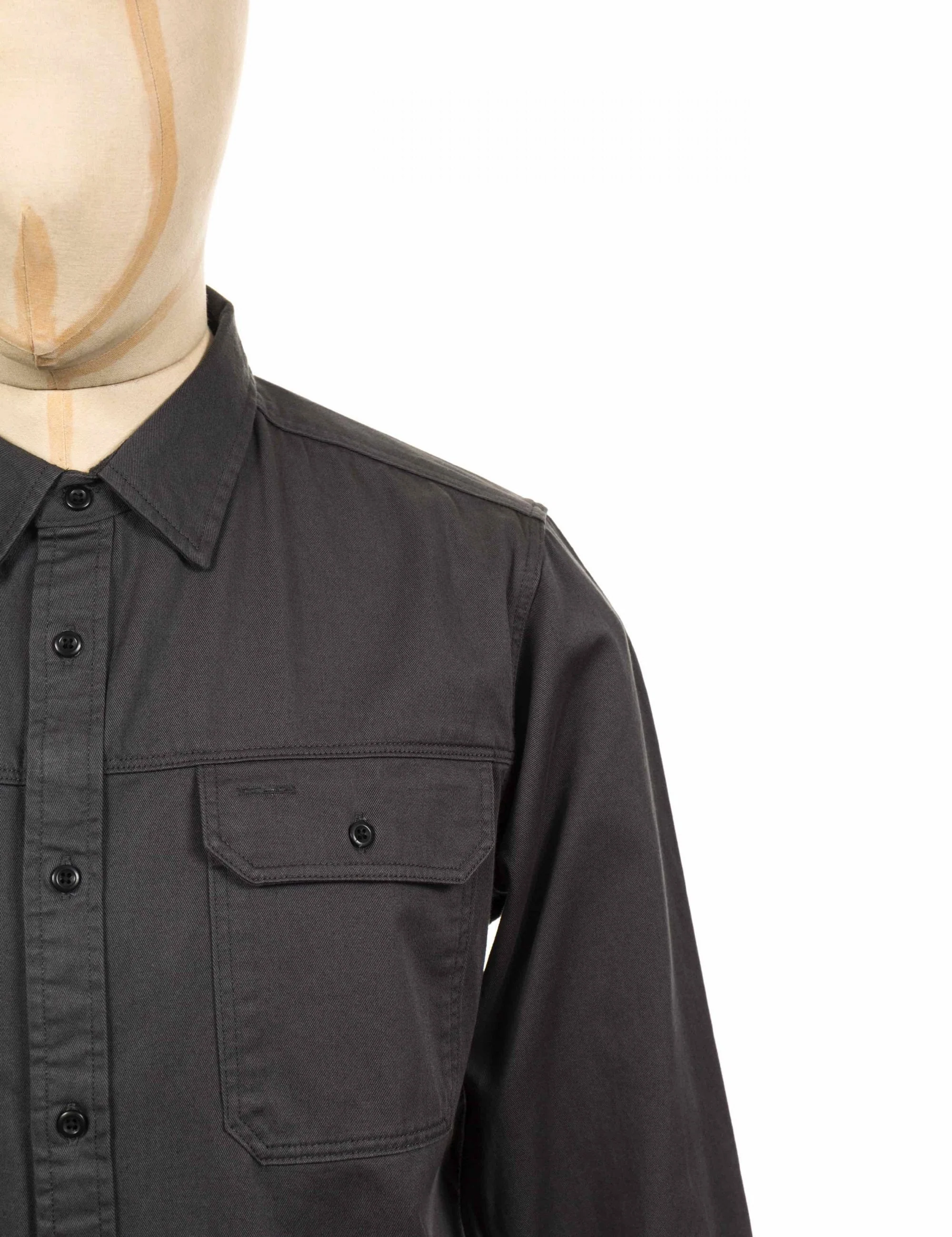 Four Canyons Twill Shirt -Forge Grey - Image 3