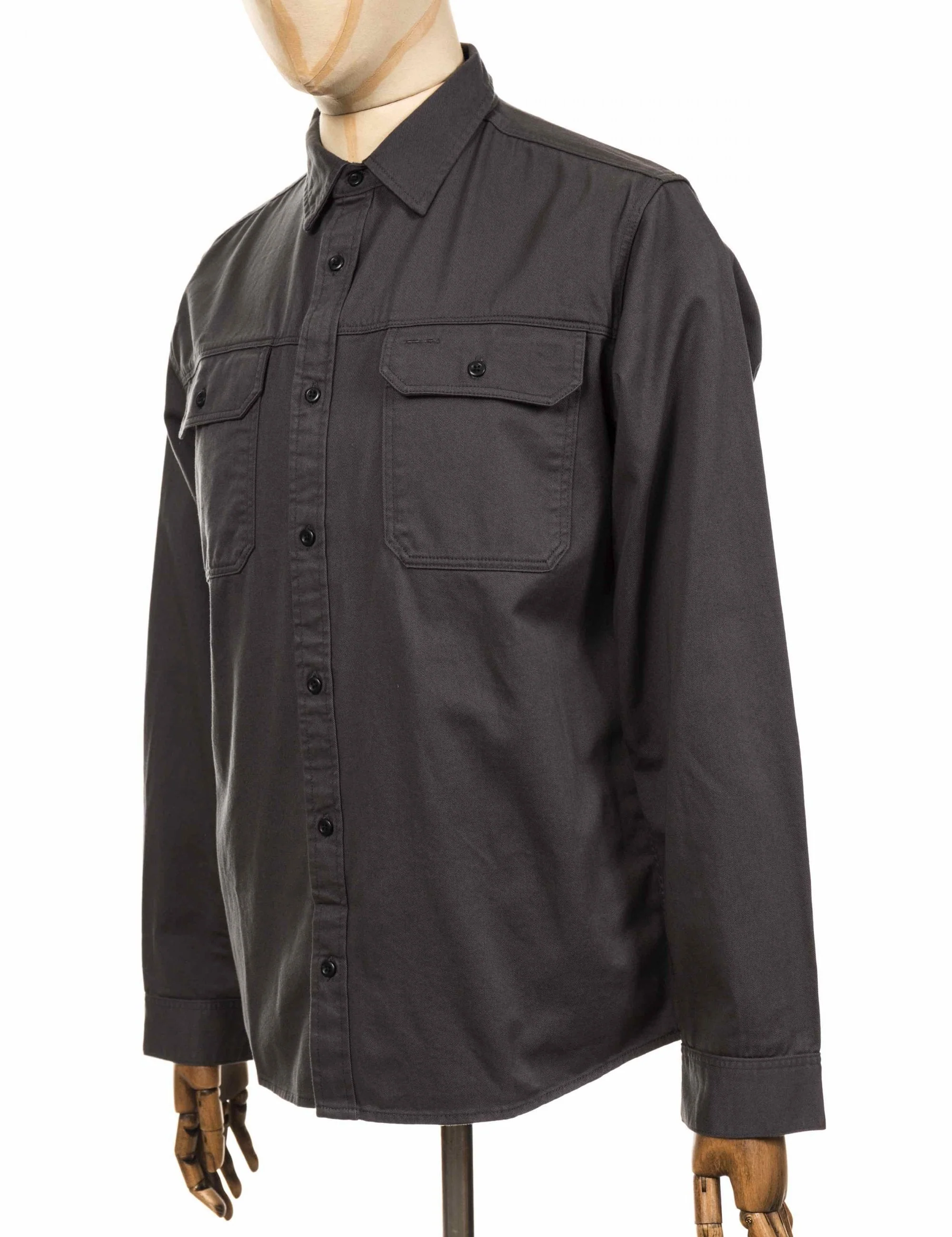 Four Canyons Twill Shirt -Forge Grey - Image 4