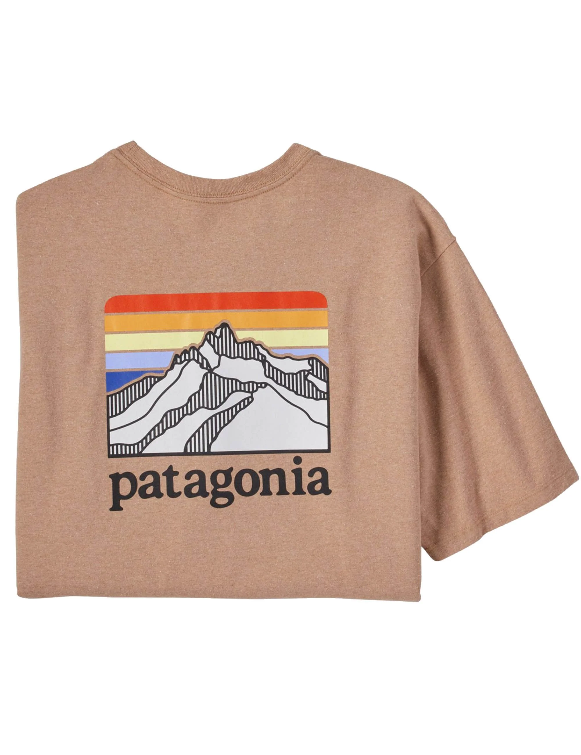 Line Logo Ridge Pocket Responsibili-T-Shirt - Dark Camel