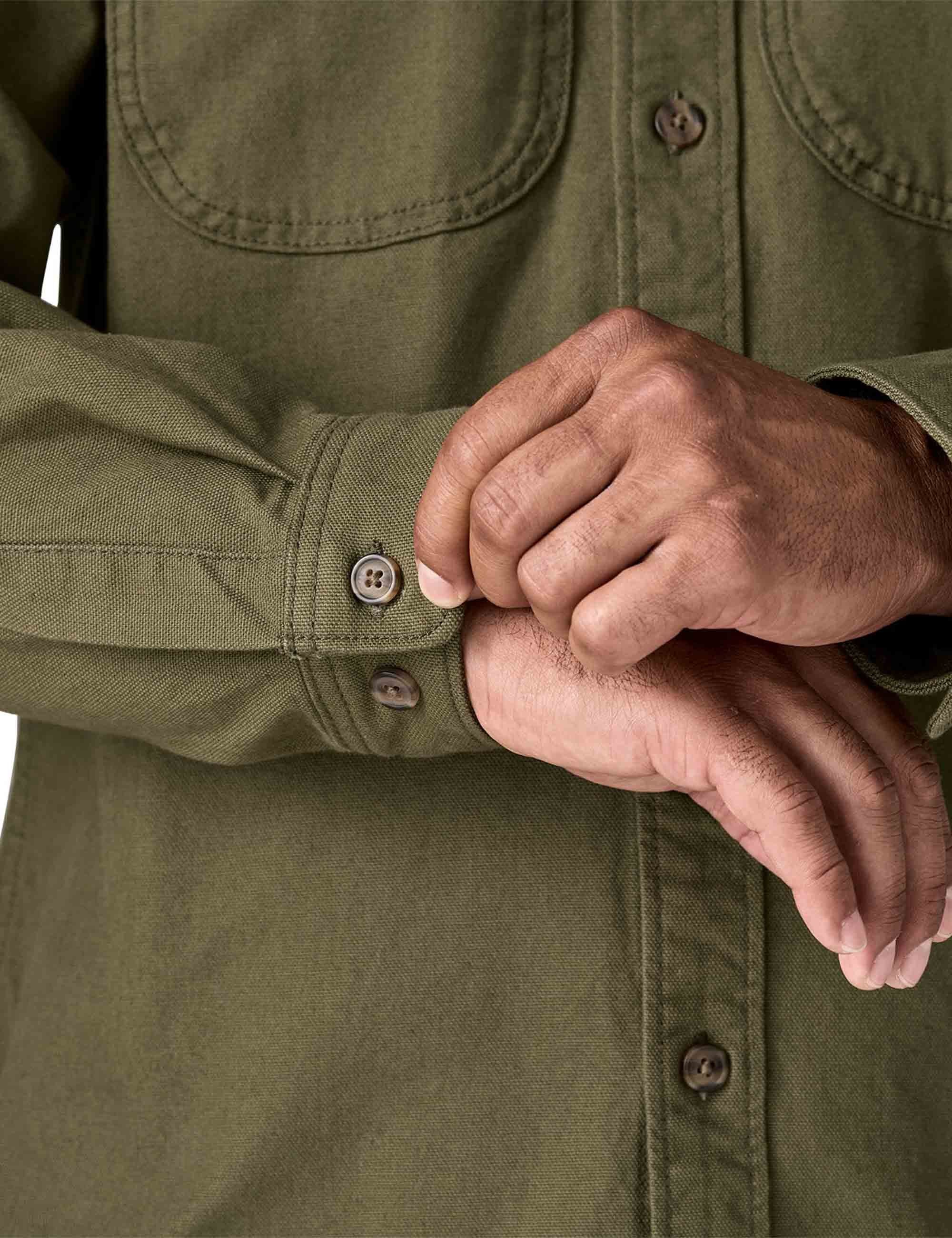 Point Reyes Canvas Shirt - Basin Green - Image 5