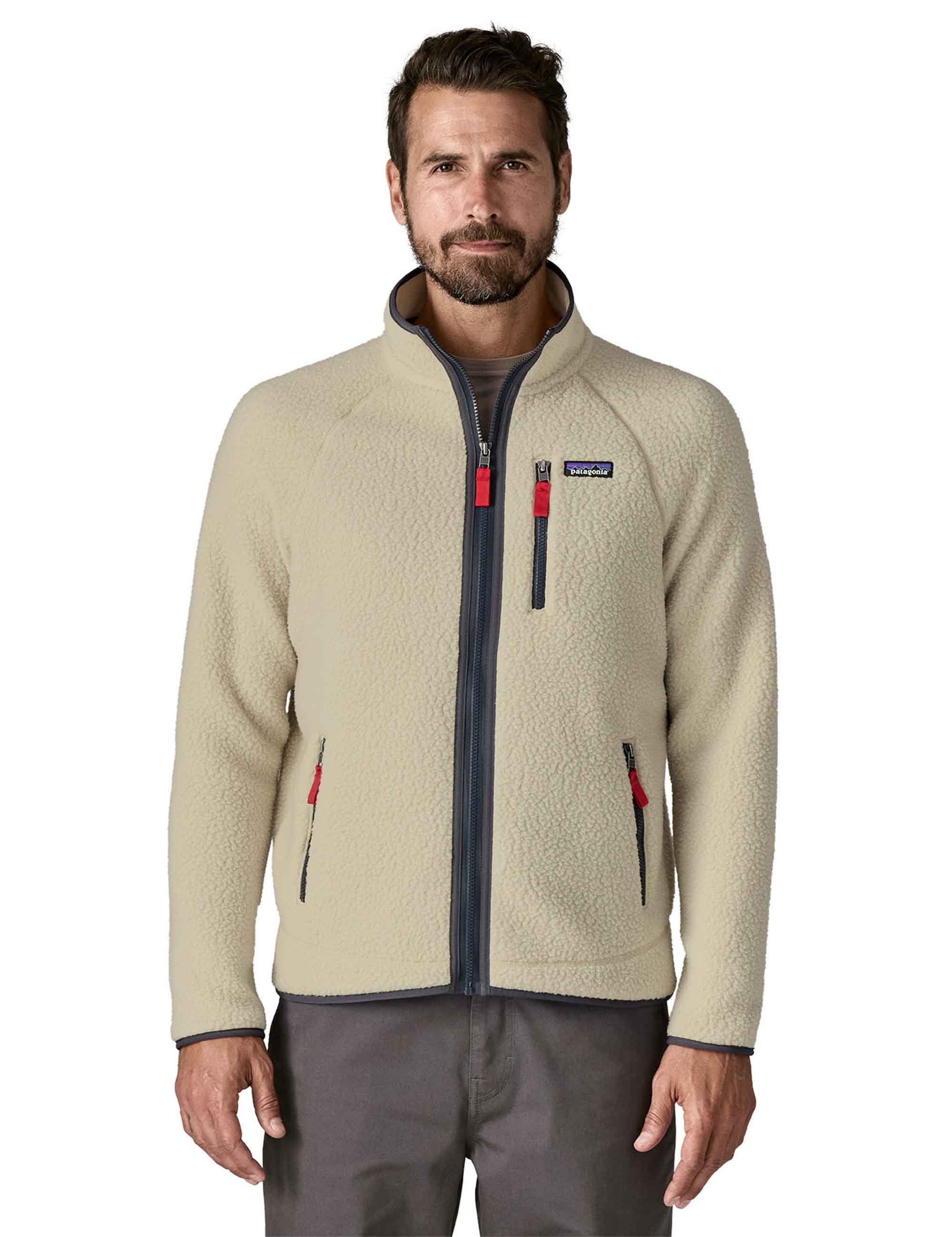 Retro Pile Fleece Jacket - Pelican w/Smolder Blue - Image 2
