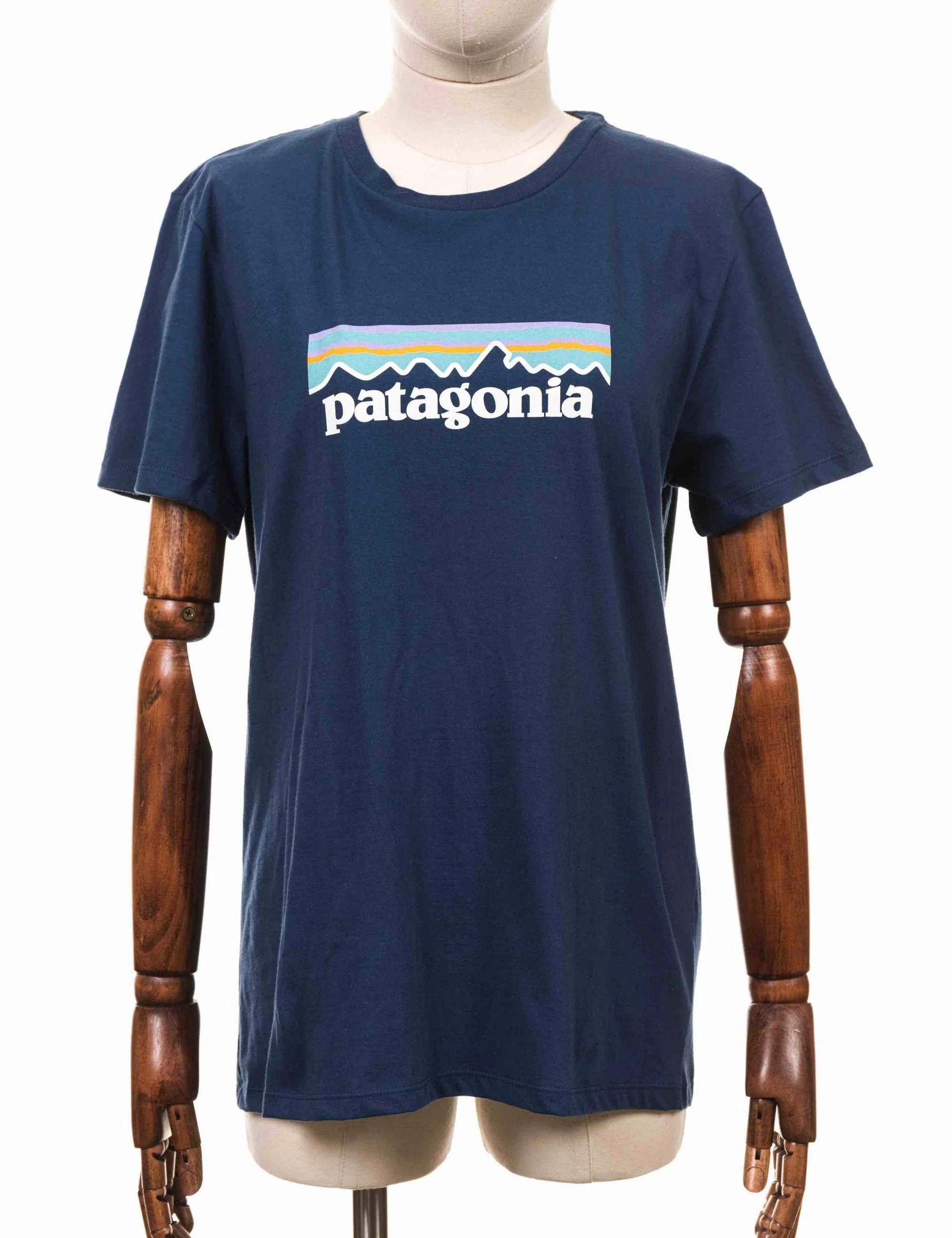Women's Pastel P-6 Logo Organic T-Shirt - Stone Blue