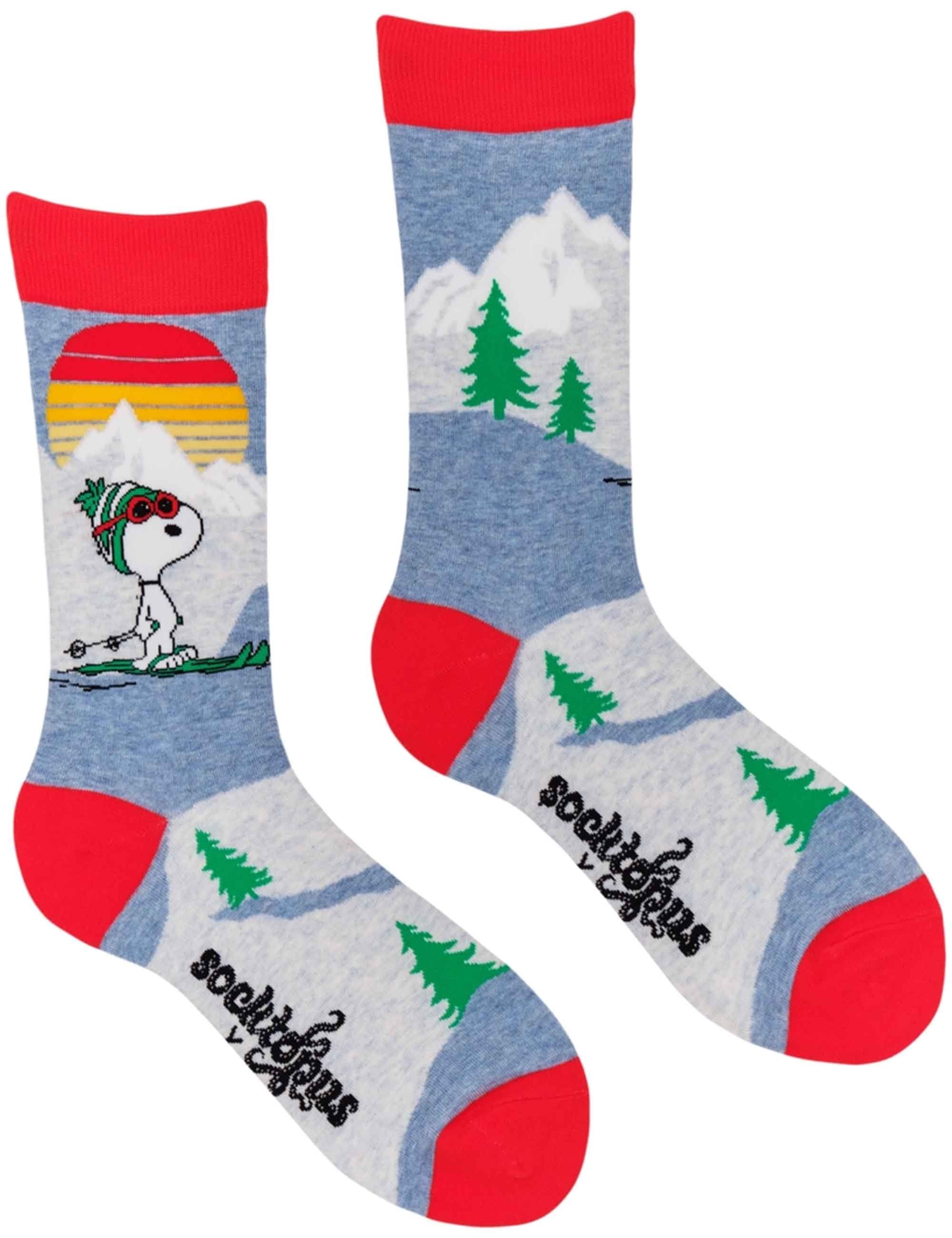 Snoopy Socks In The Mountain Blue - Image 3
