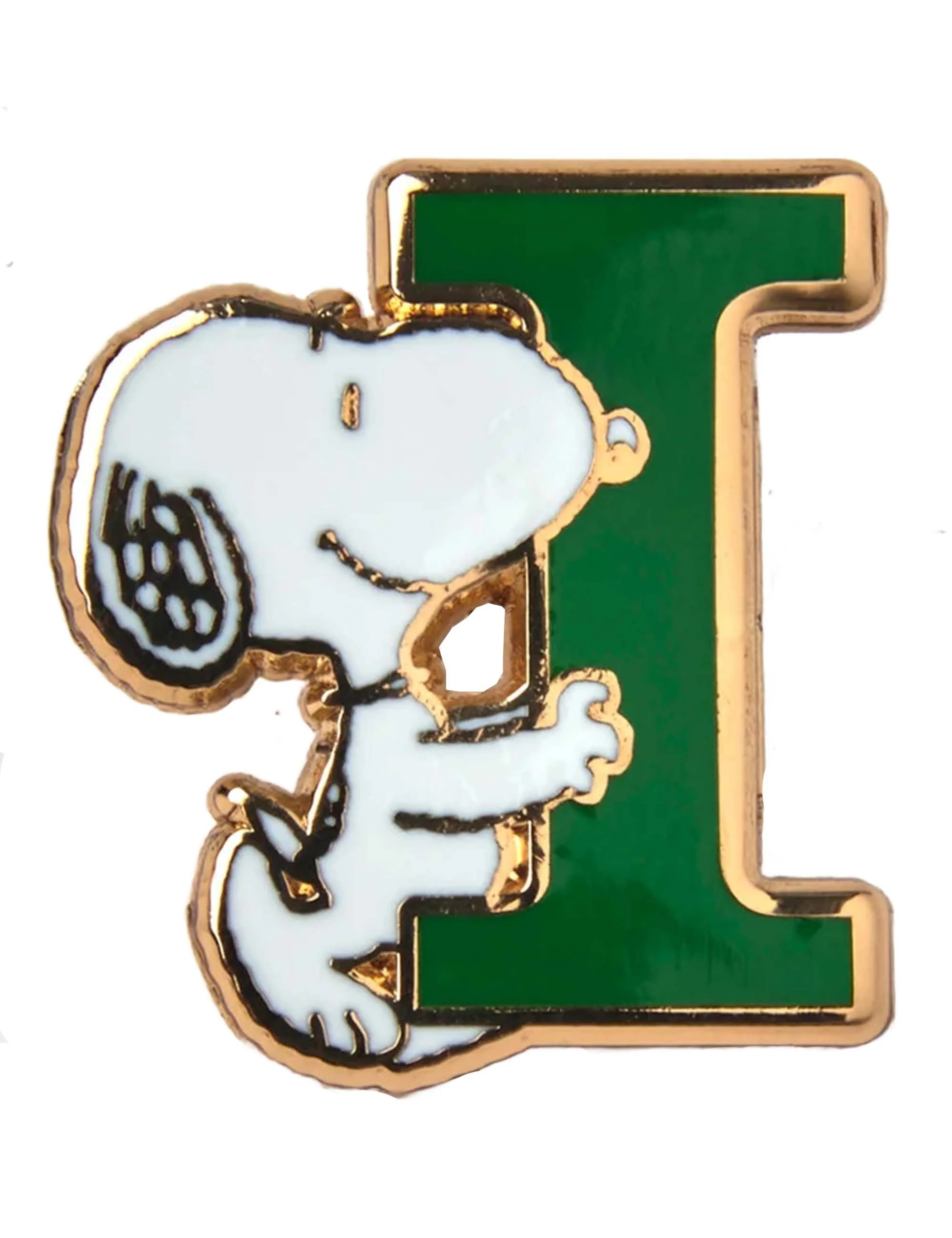 Snoopy Alphabet Enamel Pin Badge - Letter I