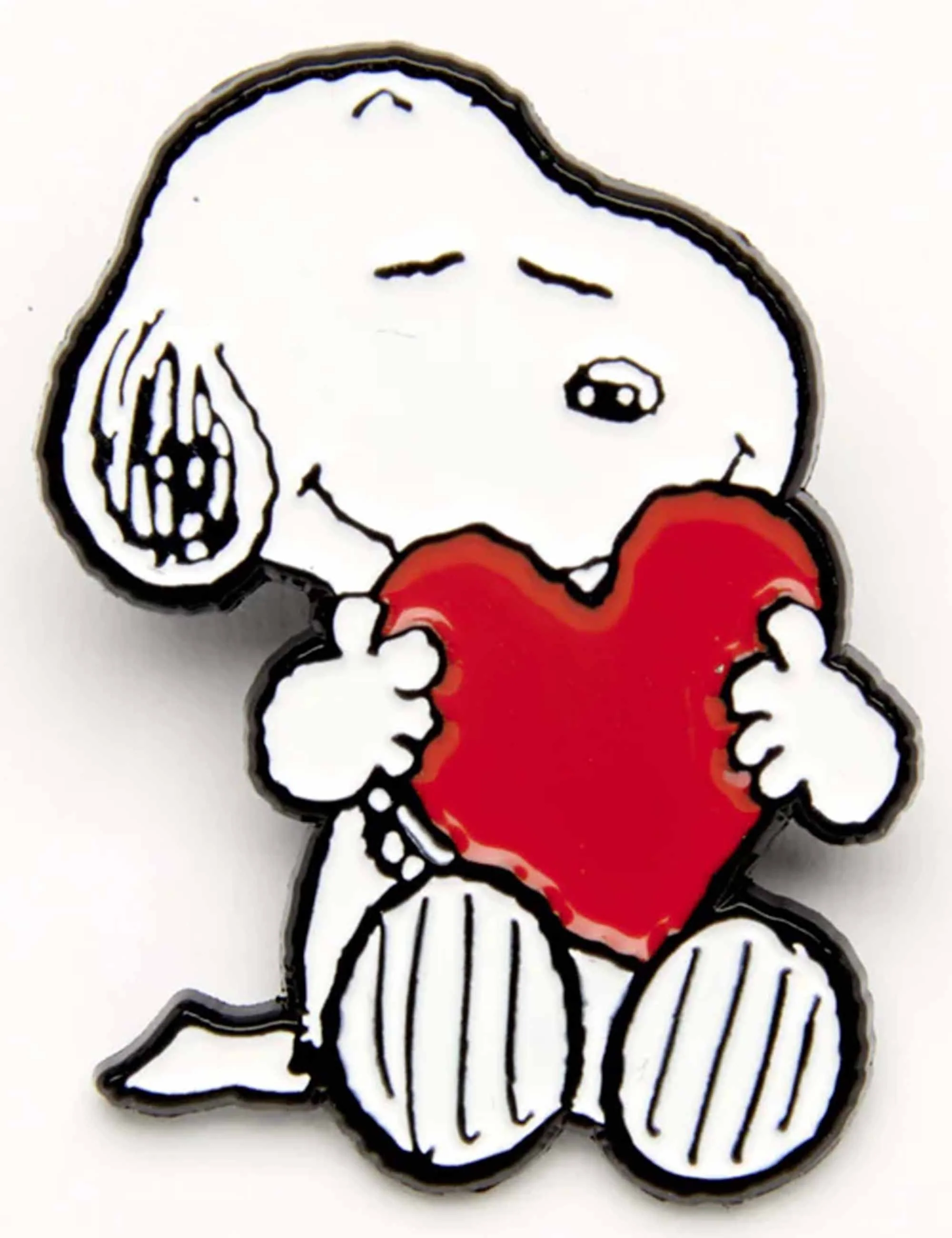 Snoopy Enamel Pin Badge - Give Hugs, Heart - Image 2