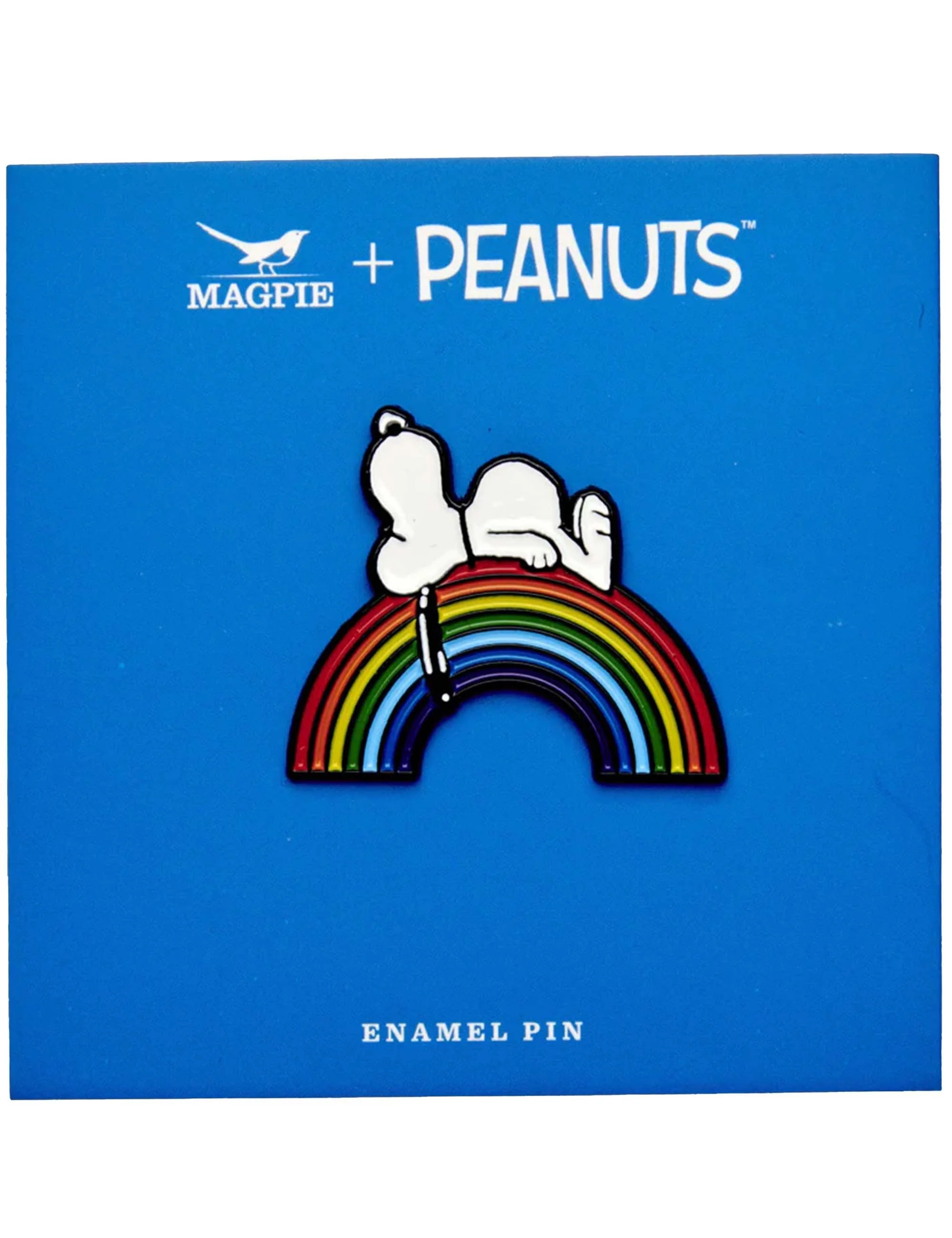 Snoopy Enamel Pin Badge - Good Vibes, Rainbow