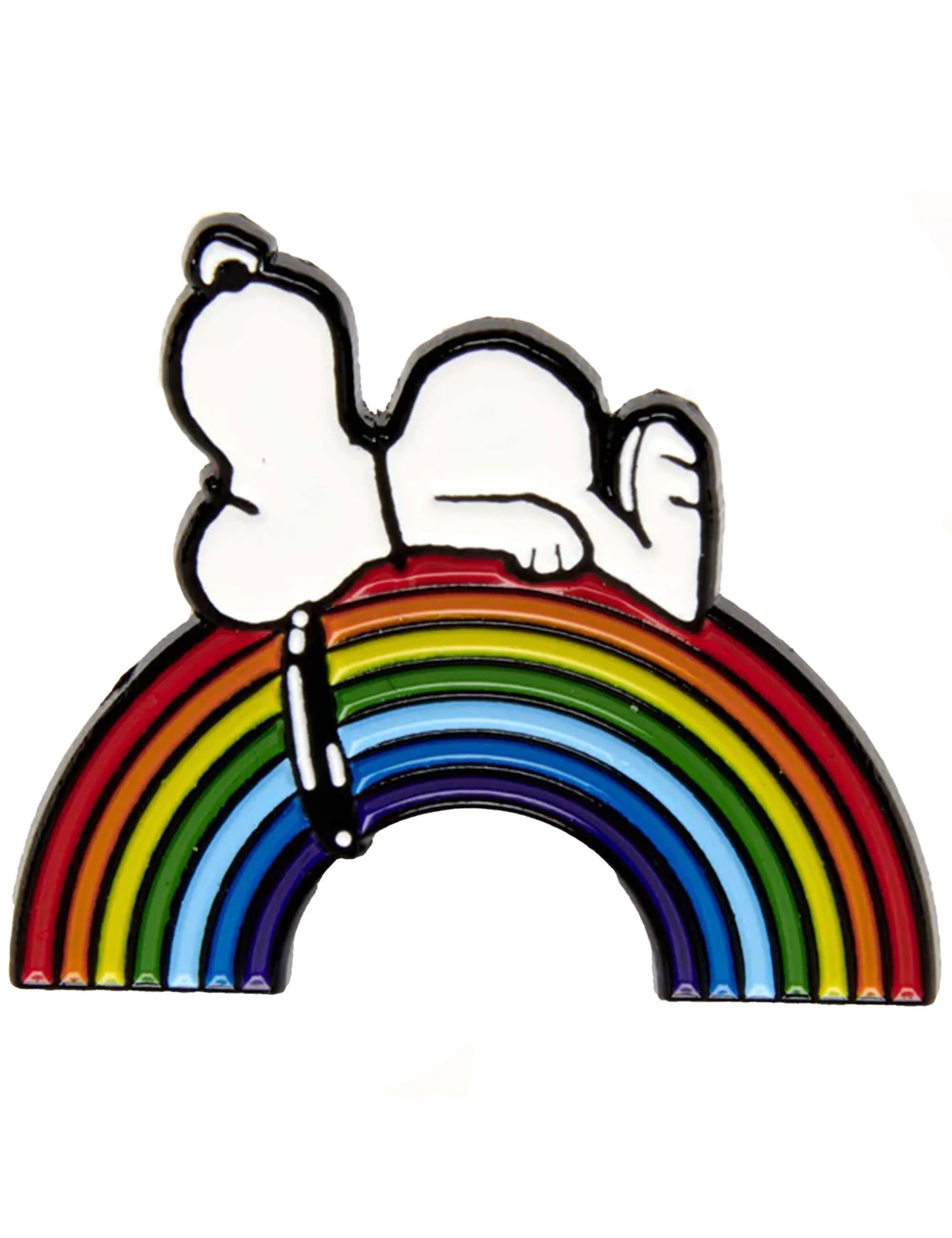 Snoopy Enamel Pin Badge - Good Vibes, Rainbow - Image 2