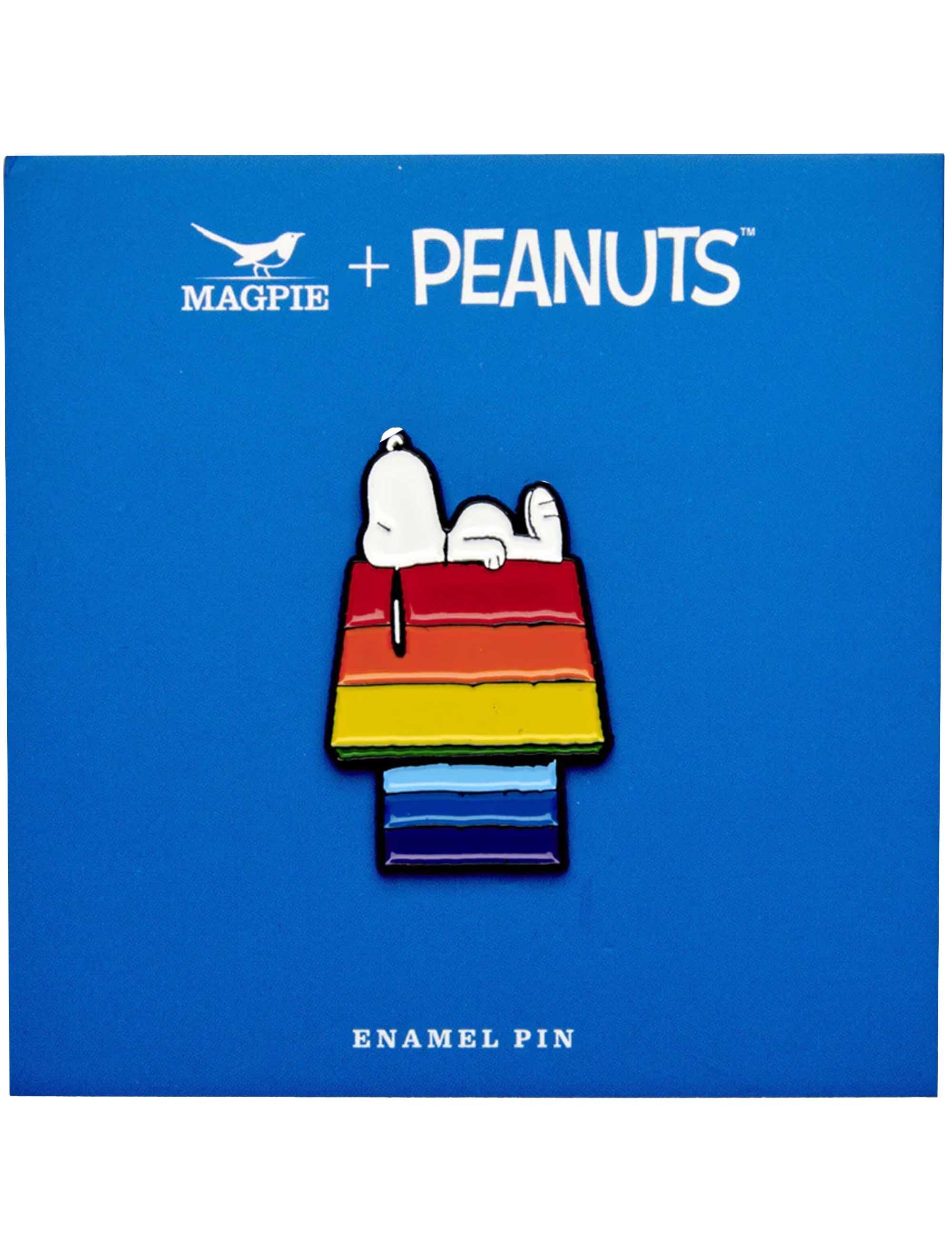 Snoopy Enamel Pin Badge - Good Vibes, Rainbow House