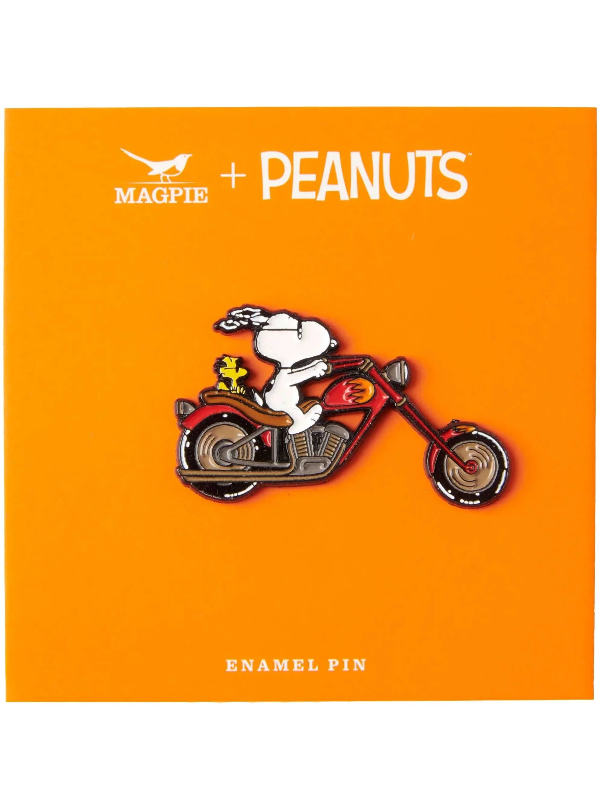 Snoopy Enamel Pin Badge - Vibes, Biker