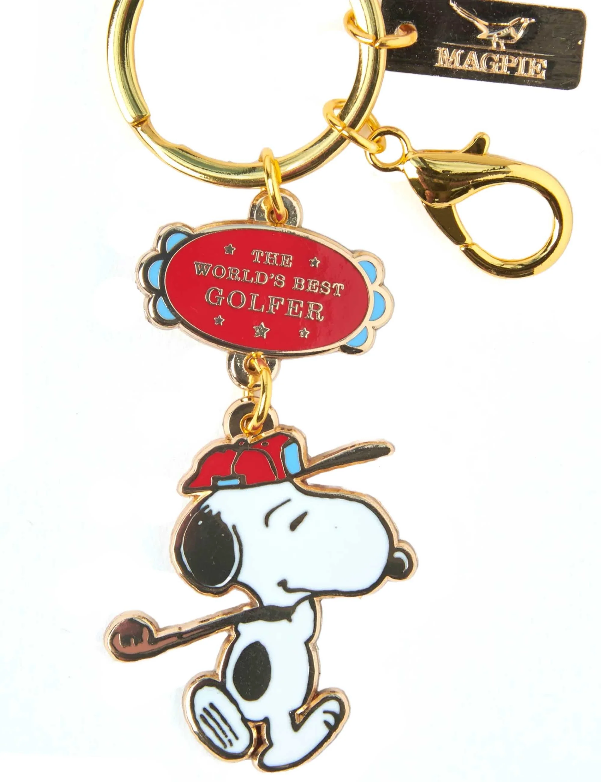 Snoopy World's Best Keychain - Golfer