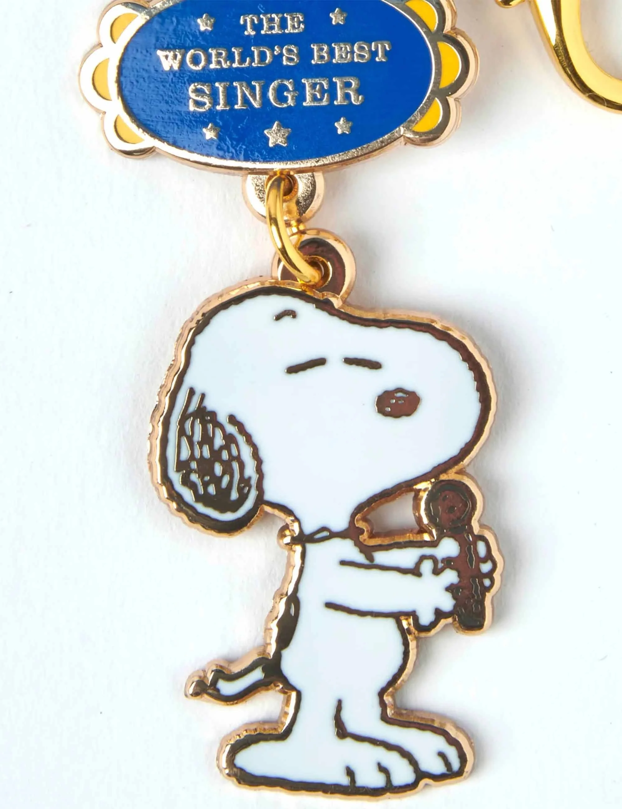 Snoopy World's Best Keychain - Singer - Image 3