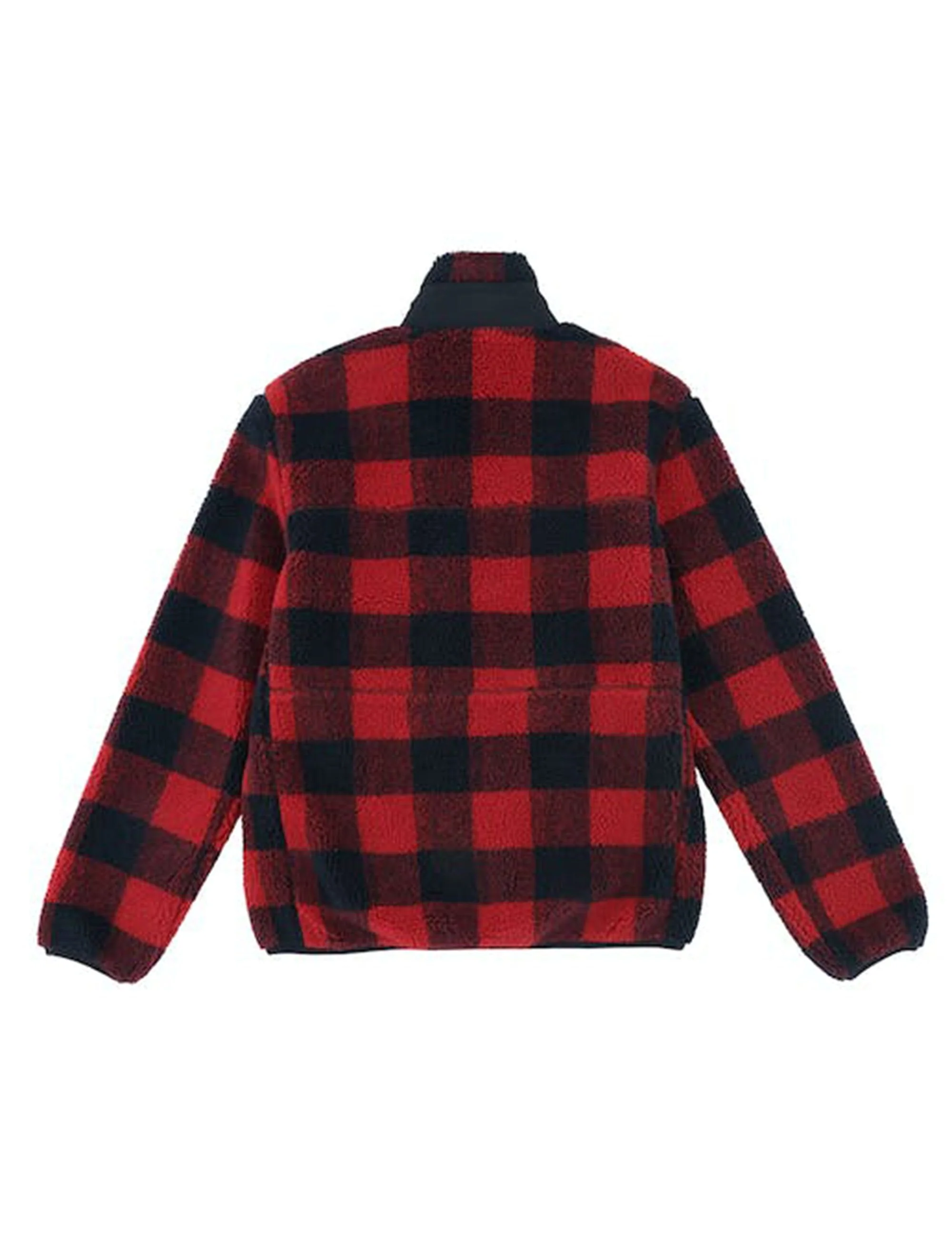 Checked Mattawa Fleece Jacket -  Black/Red - Image 2