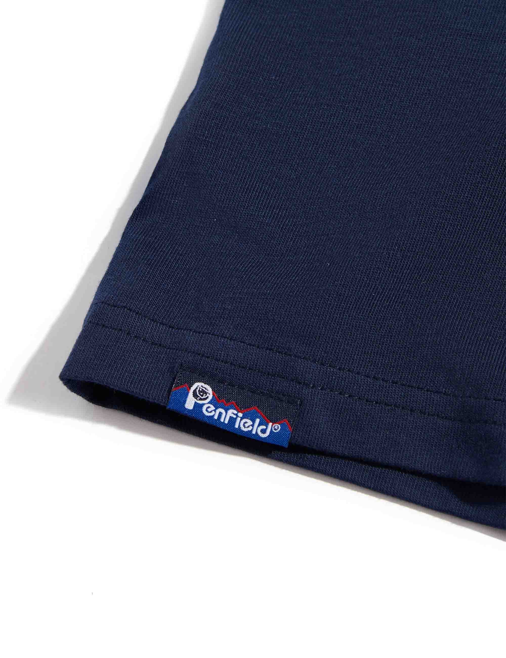 Contrast Stripe Bear T-Shirt - Navy Blazer - Image 6