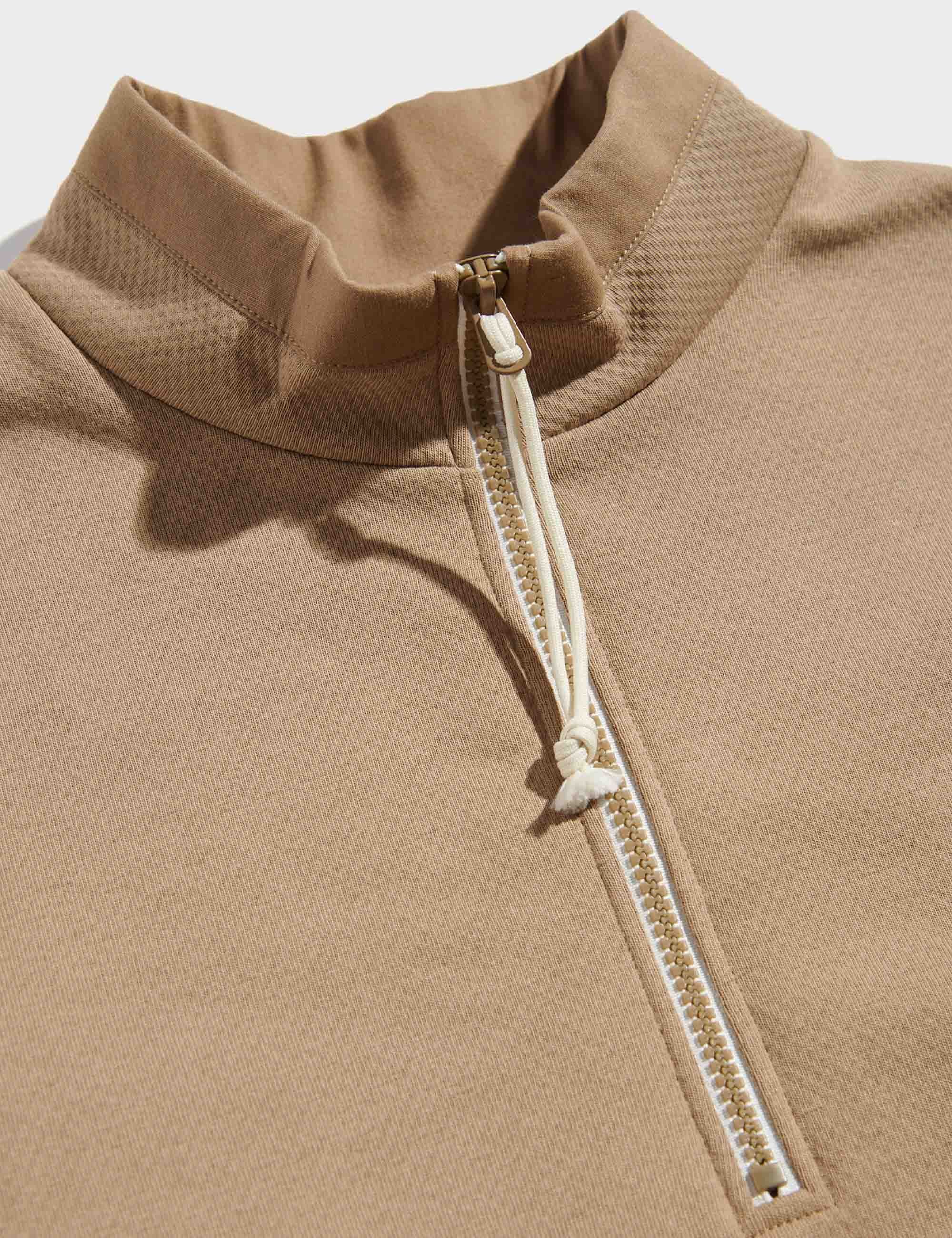 Fore Fray Quarter Zip Fleece Top - Lead Grey - Image 2