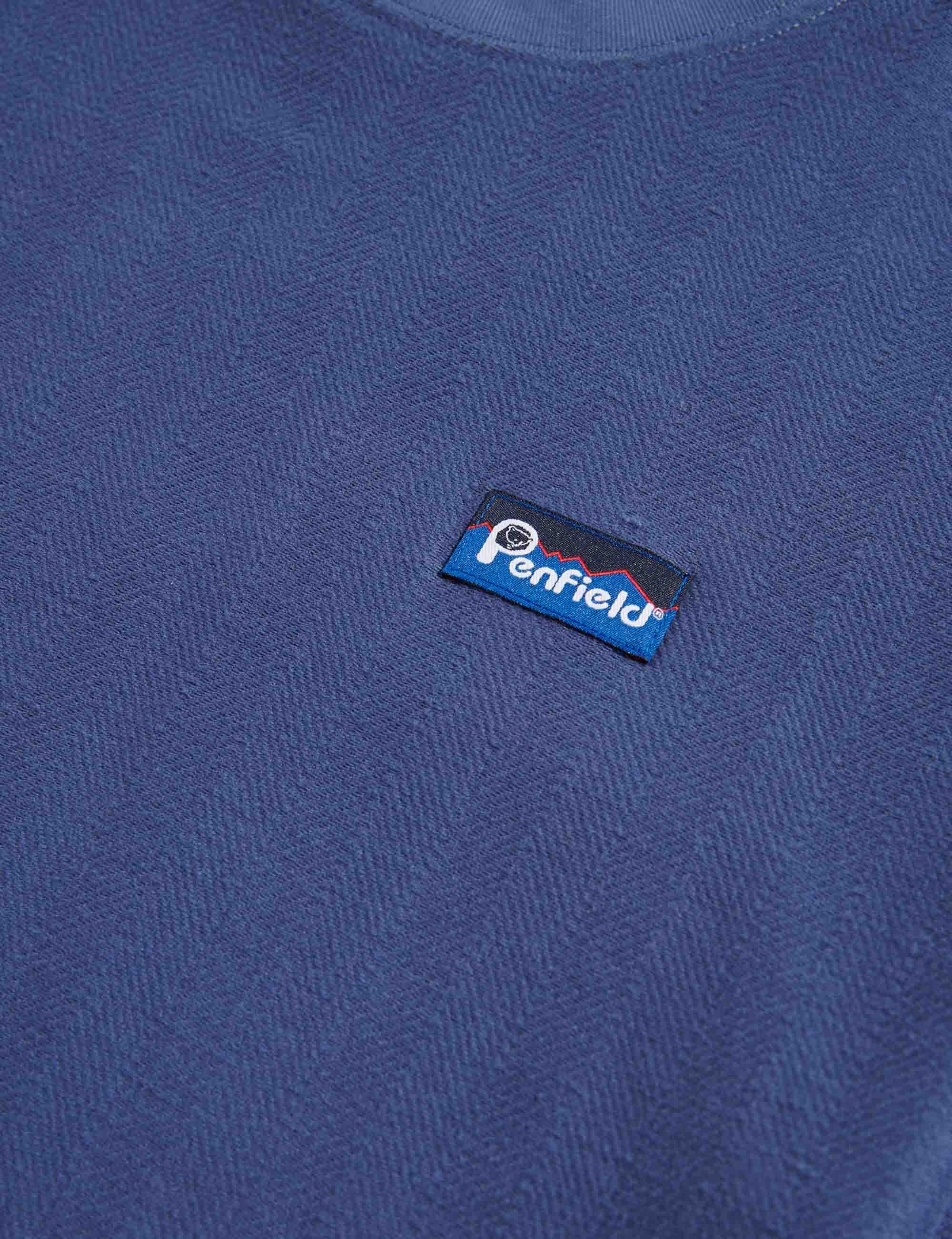 Textured T-Shirt - Blue Indigo - Image 2